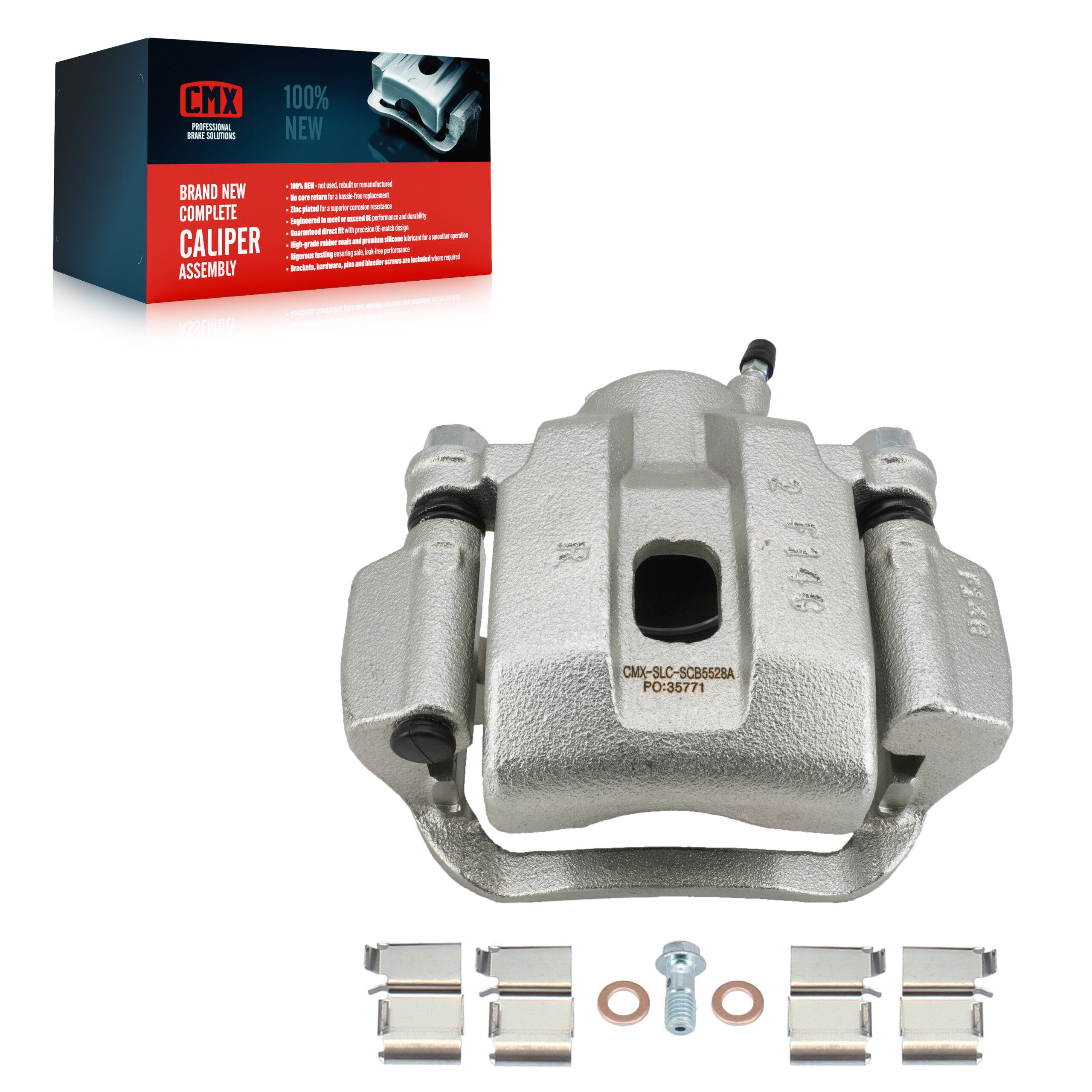 CMX SLC-SCB5528A Disc Brake Caliper for 2016-2022 Toyota Sequoia, Toyota Tundra - Rear Right