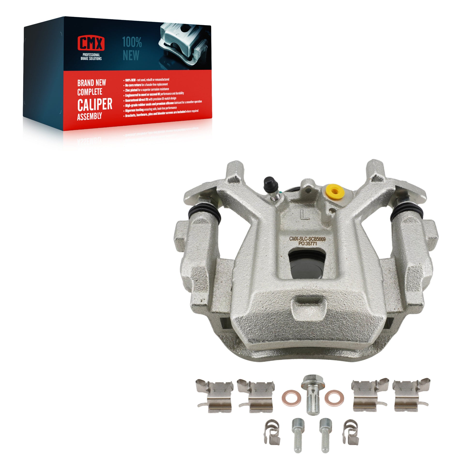 CMX SLC-SCB5669 Disc Brake Caliper for 2018-2025 Toyota Camry, Toyota Avalon, Lexus ES250 - Rear Left