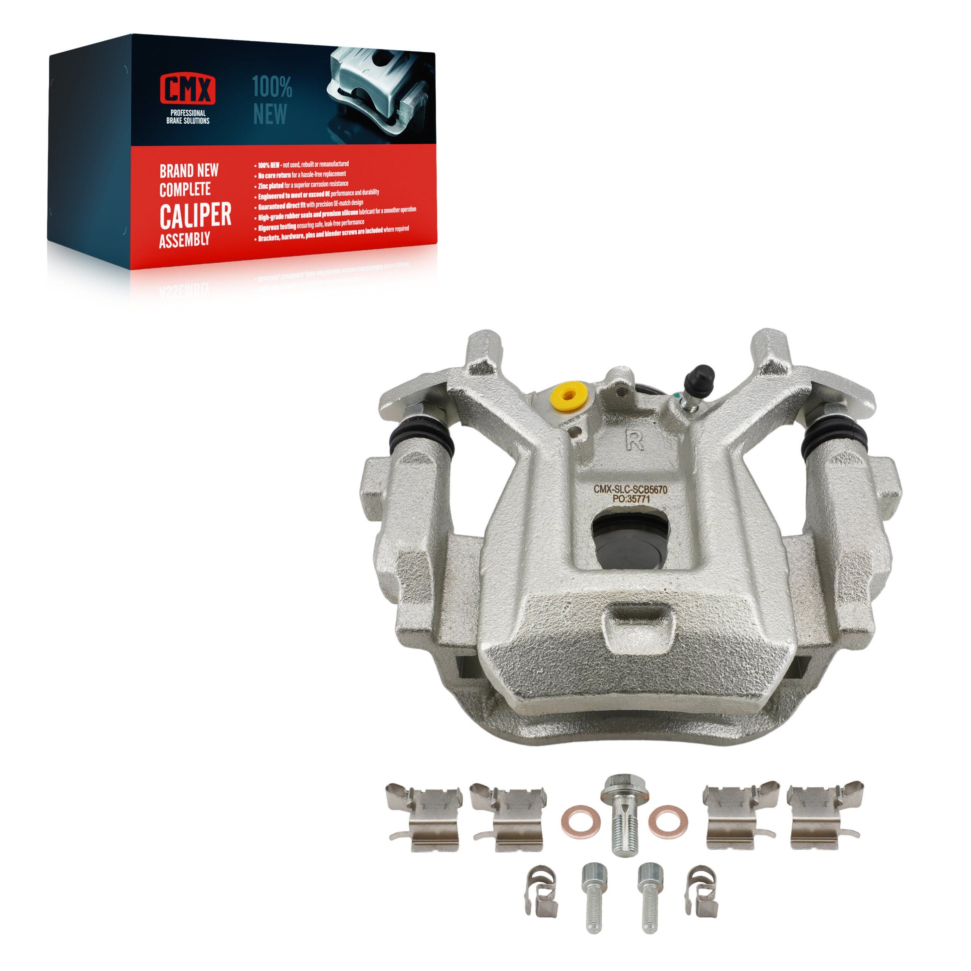 CMX SLC-SCB5670 Disc Brake Caliper for 2018-2025 Toyota Camry, Toyota Avalon, Lexus ES250 - Rear Right