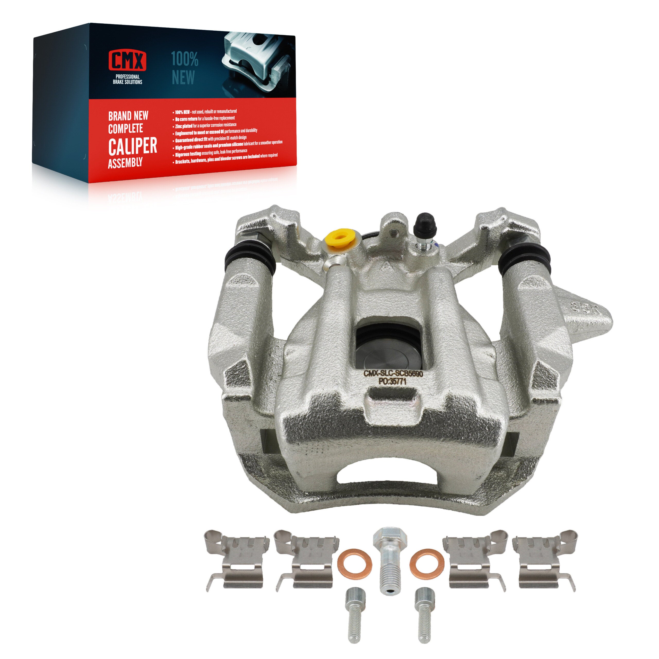 CMX SLC-SCB5690 Disc Brake Caliper for 2019-2026 Toyota Corolla - Rear Right