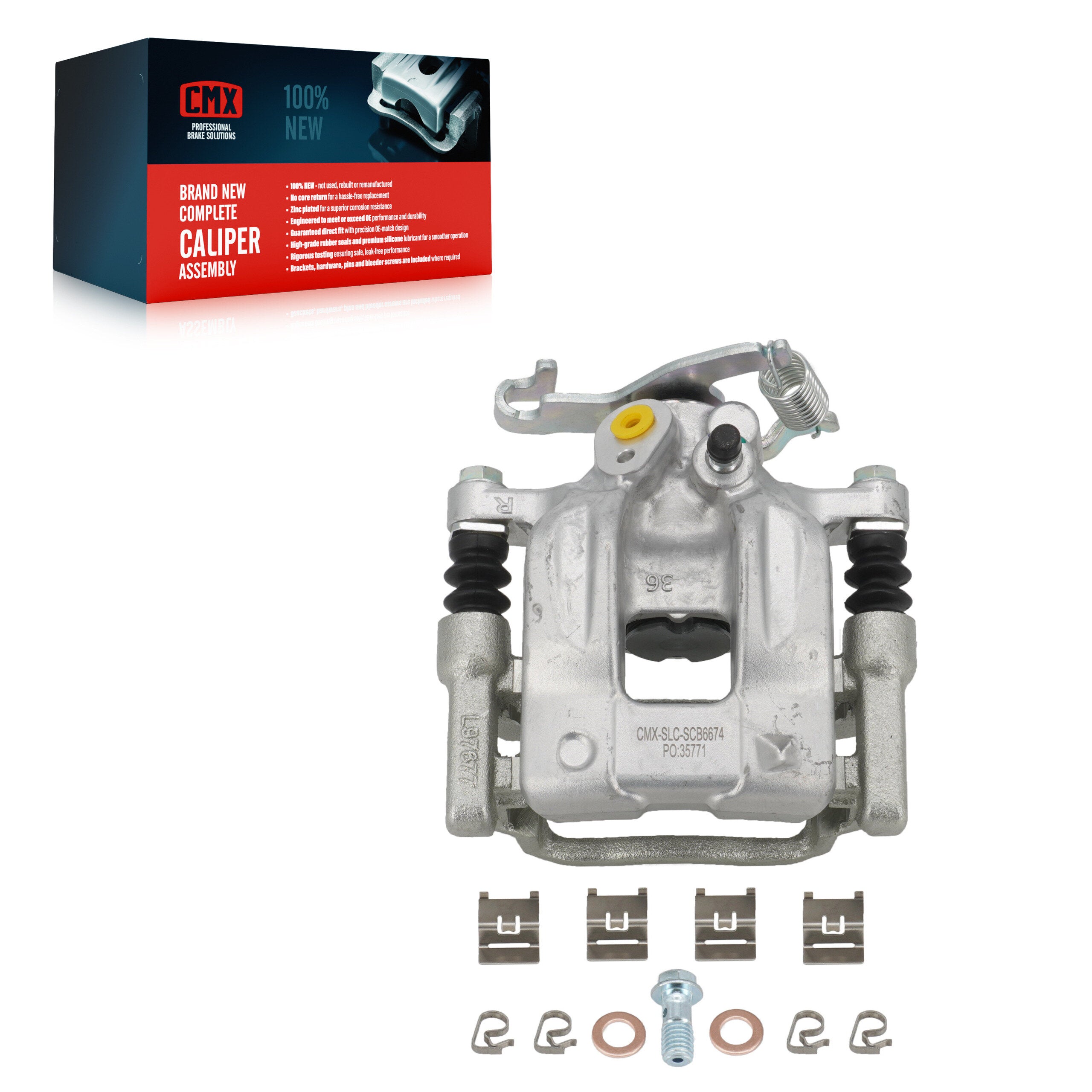 CMX SLC-SCB6674 Disc Brake Caliper for 2020-2024 Nissan Sentra - Rear Right