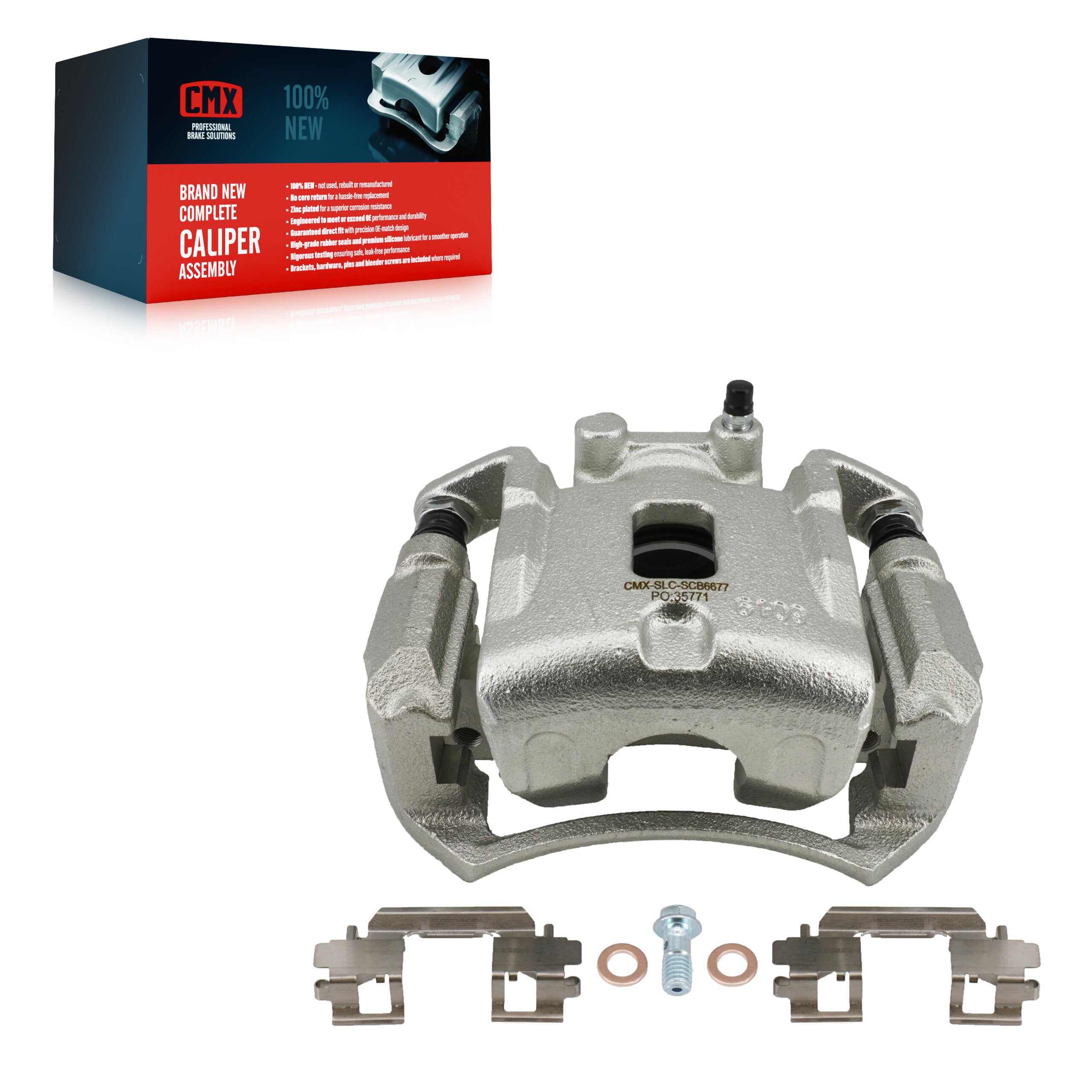 CMX SLC-SCB6677 Disc Brake Caliper for 2020-2024 Nissan Sentra - Front Left