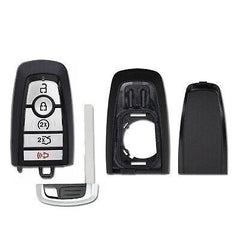 Smart Key Fob Shell Case for Ford Fusion, Edge, Explorer, Expedition, Mustang, Escape, Lincoln Corsair, Aviator, Navigator, Nautilus 2017-2022 M3N-A2C93142600 164-R8149 (5 Button)