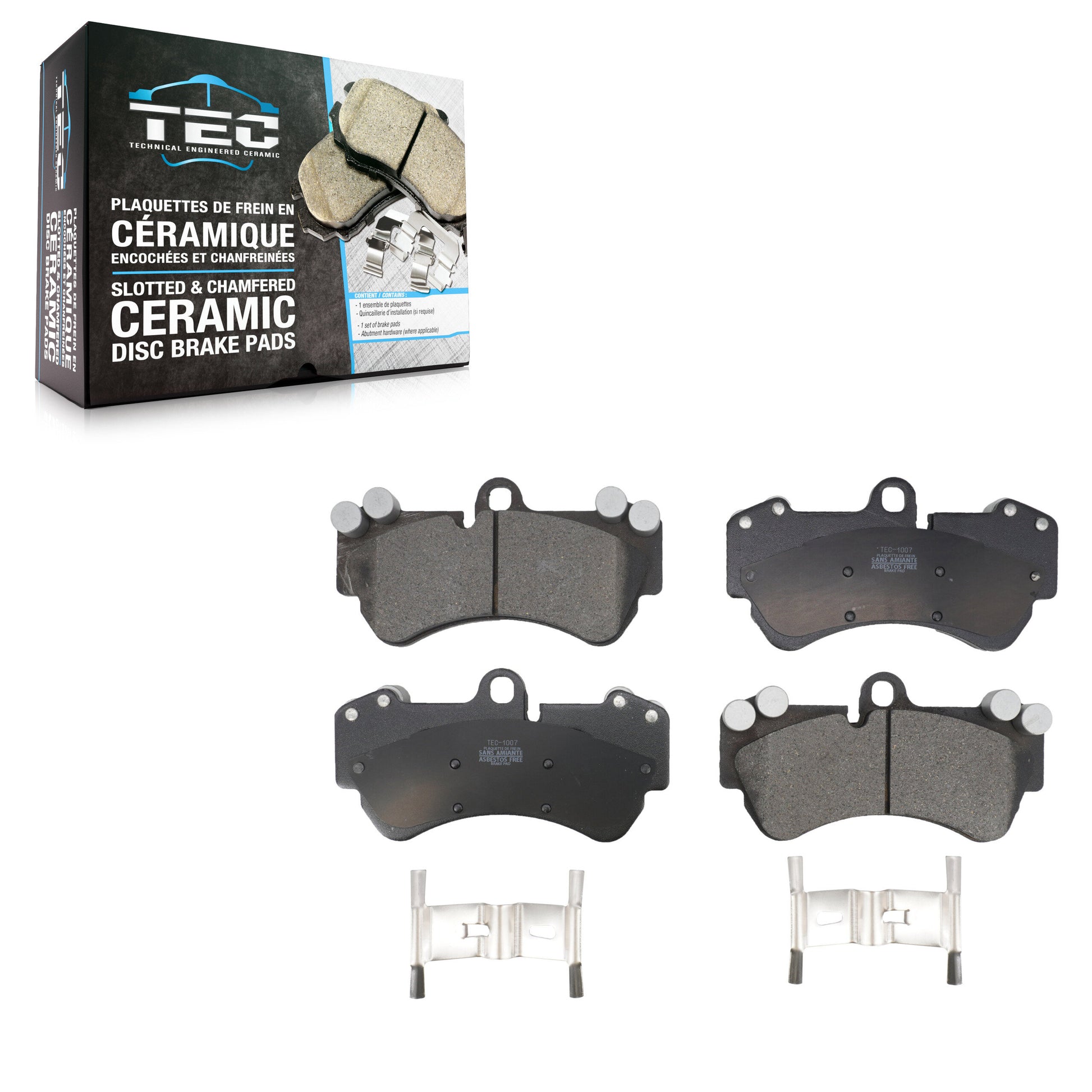 TEC TEC-1007 Disc Brake Pad for 2003-2018 Mercedes-Benz G550 4x4, Porsche Cayenne, Volkswagen Touareg - Front