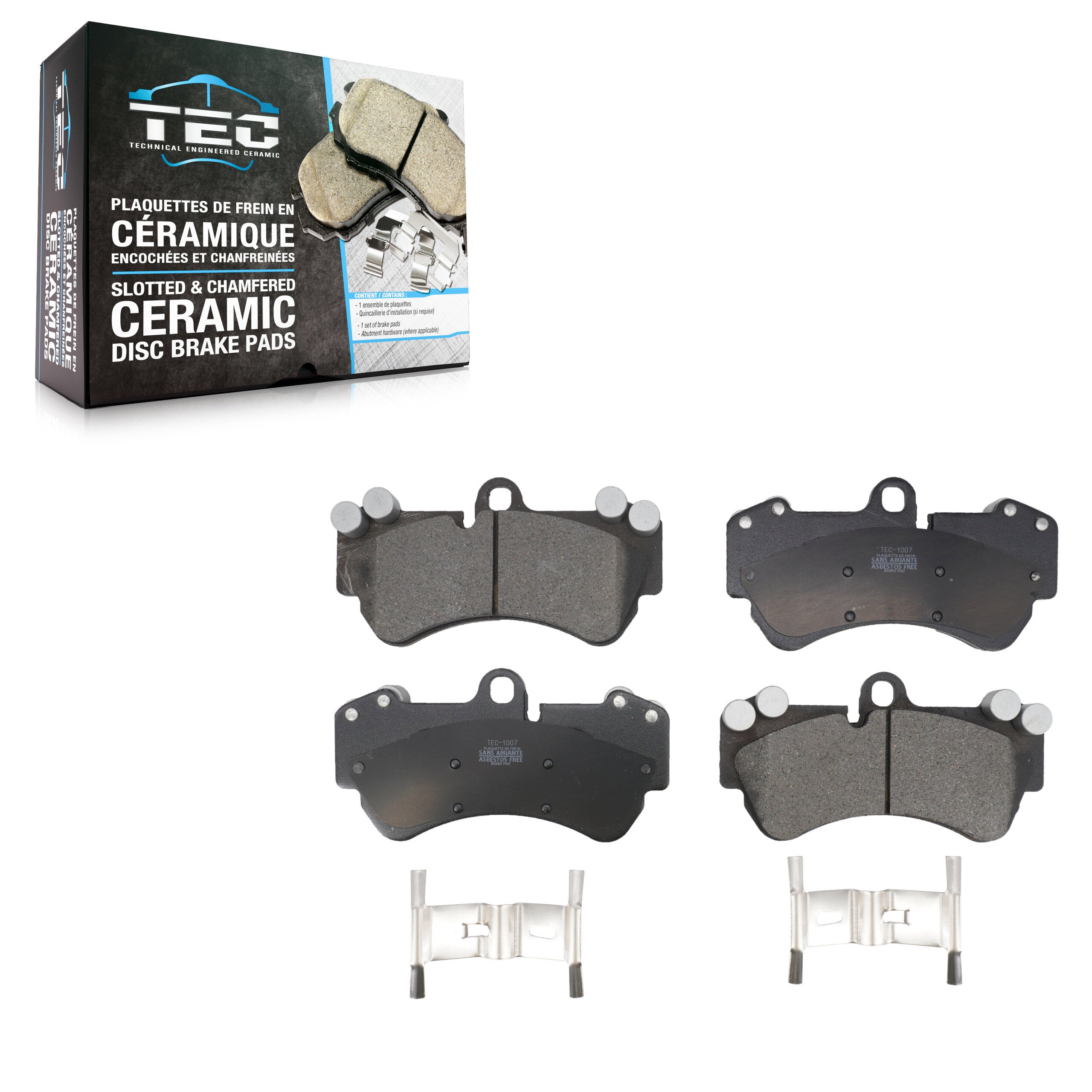 TEC TEC-1007 Disc Brake Pad for 2003-2018 Mercedes-Benz G550 4x4, Porsche Cayenne, Volkswagen Touareg - Front