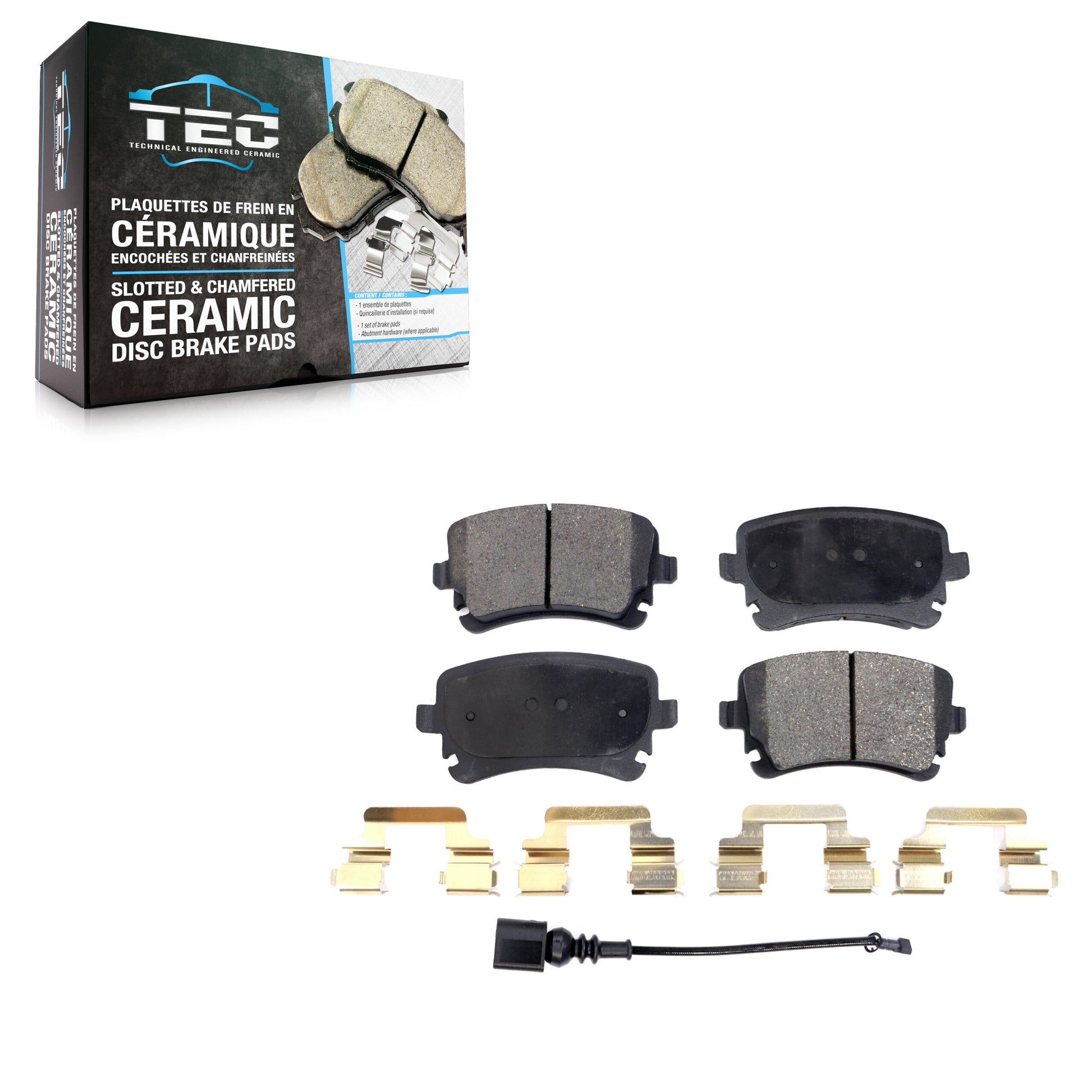 TEC TEC-1018 Disc Brake Pad for 2003-2016 Audi Q5, Audi A4 allroad, Audi RS4 - Rear