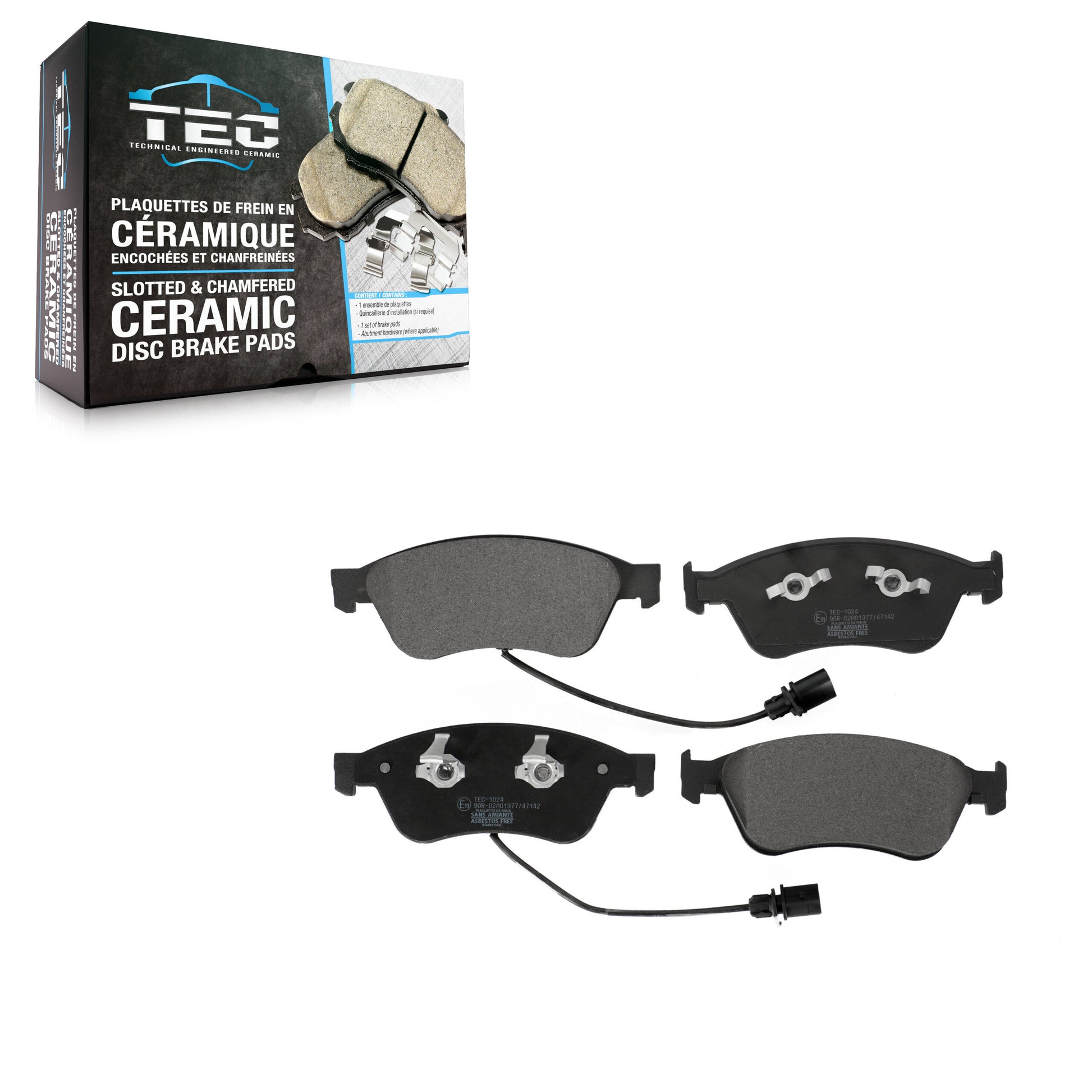 TEC TEC-1024 Disc Brake Pad for 2004-2011 Audi S6, Audi A8 Quattro, Audi S8 - Front