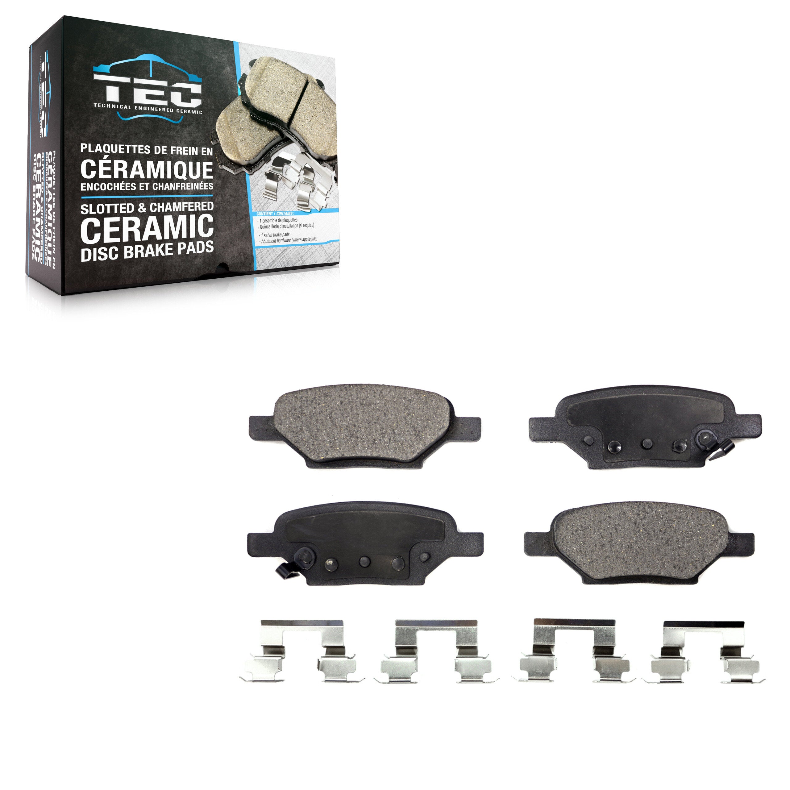 TEC TEC-1033 Disc Brake Pad for 2004-2012 Chevrolet HHR, Chevrolet Cobalt, Chevrolet Malibu - Rear