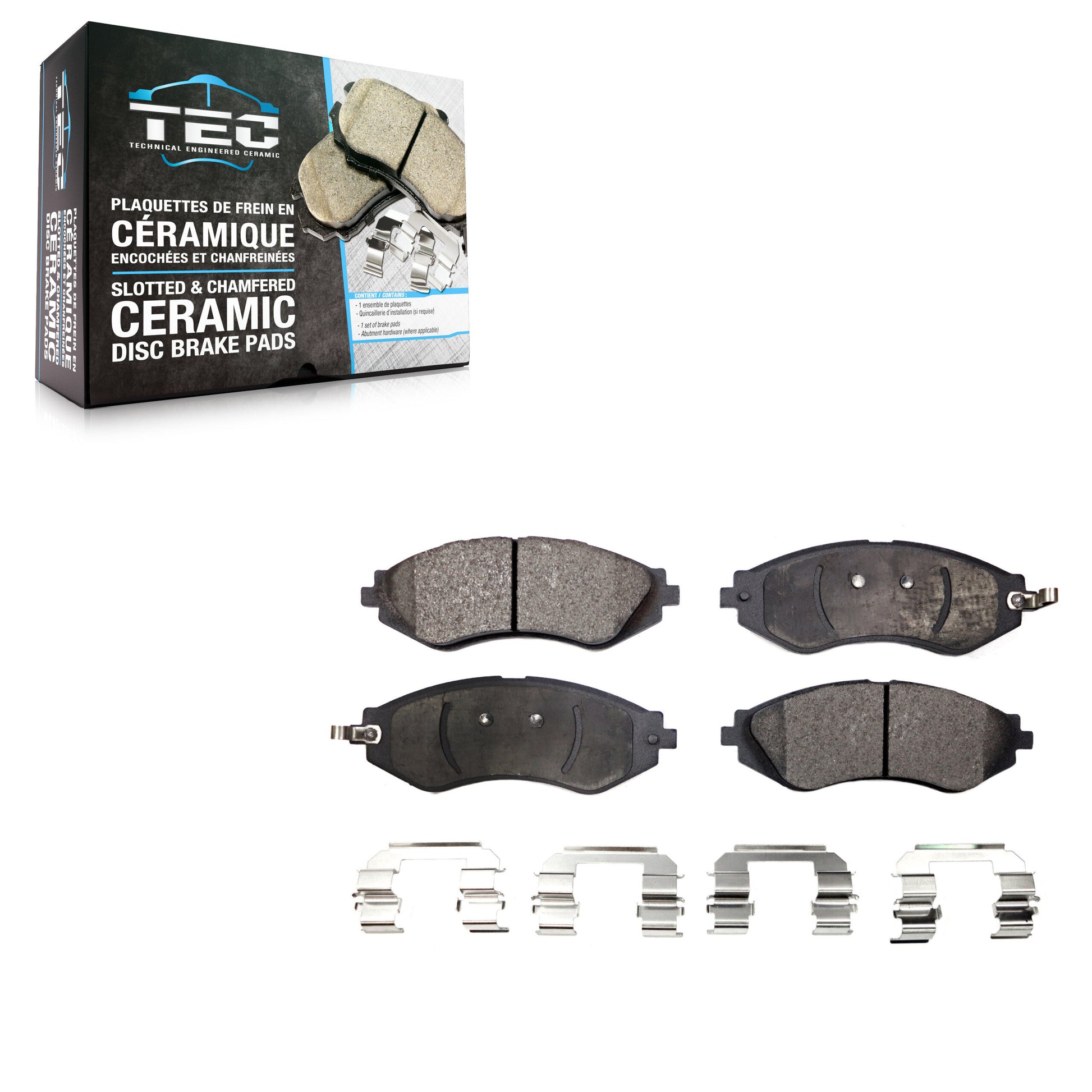 TEC TEC-1035 Disc Brake Pad for 1999-2016 Chevrolet Spark EV, Chevrolet Spark, Pontiac G3 - Front