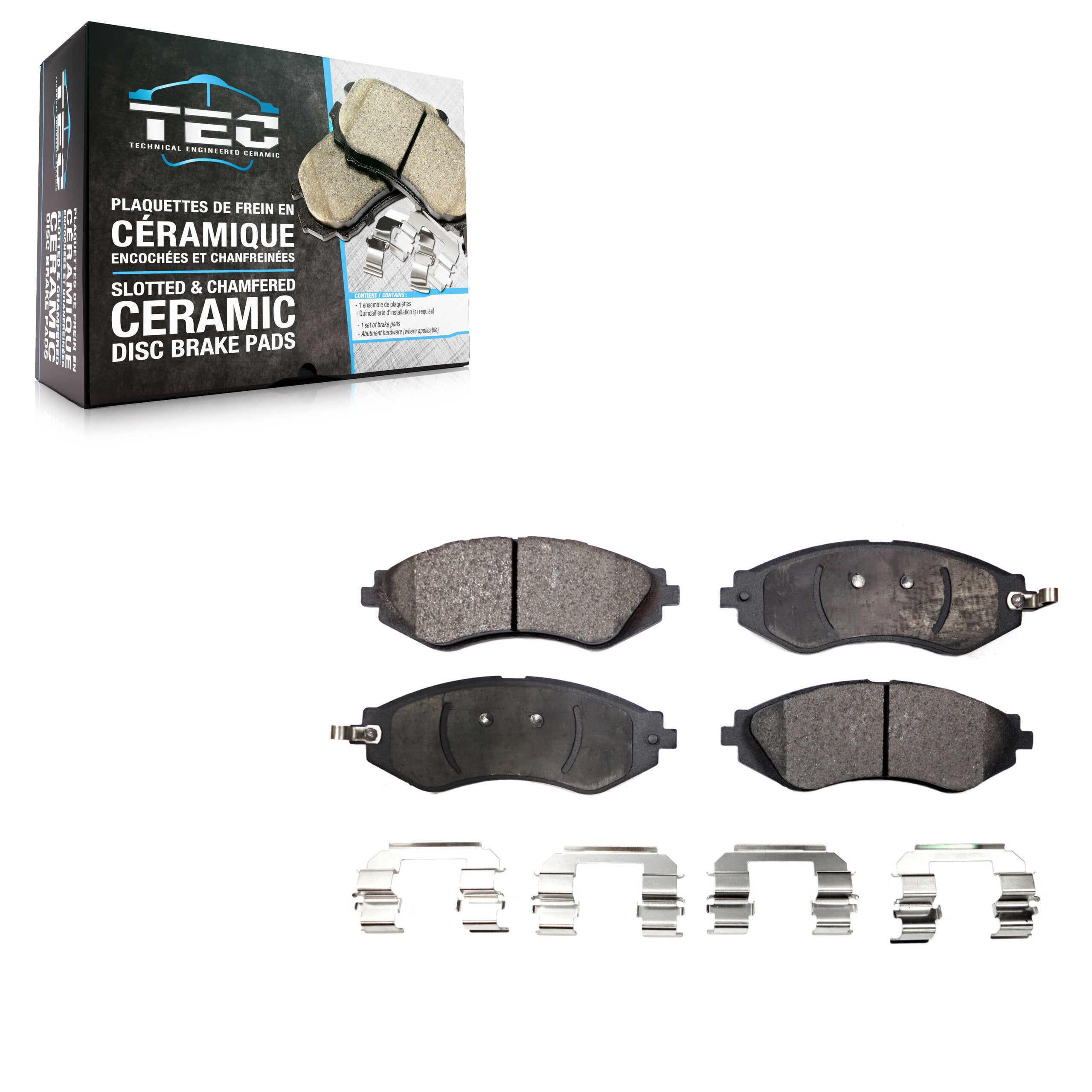 TEC TEC-1035 Disc Brake Pad for 1999-2016 Chevrolet Spark EV, Chevrolet Spark, Pontiac G3 - Front