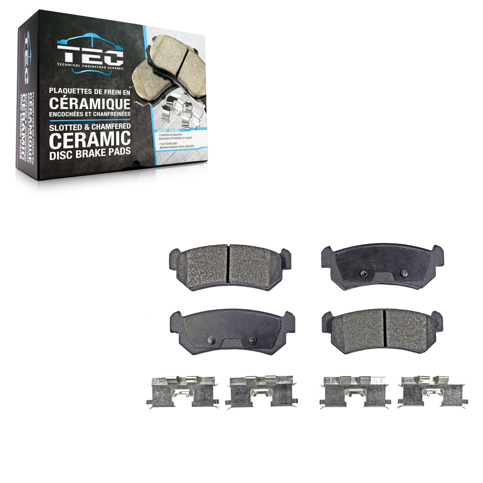 TEC TEC-1036 Disc Brake Pad for 2004-2006 Suzuki Reno, Chevrolet Optra, Suzuki Forenza - Rear