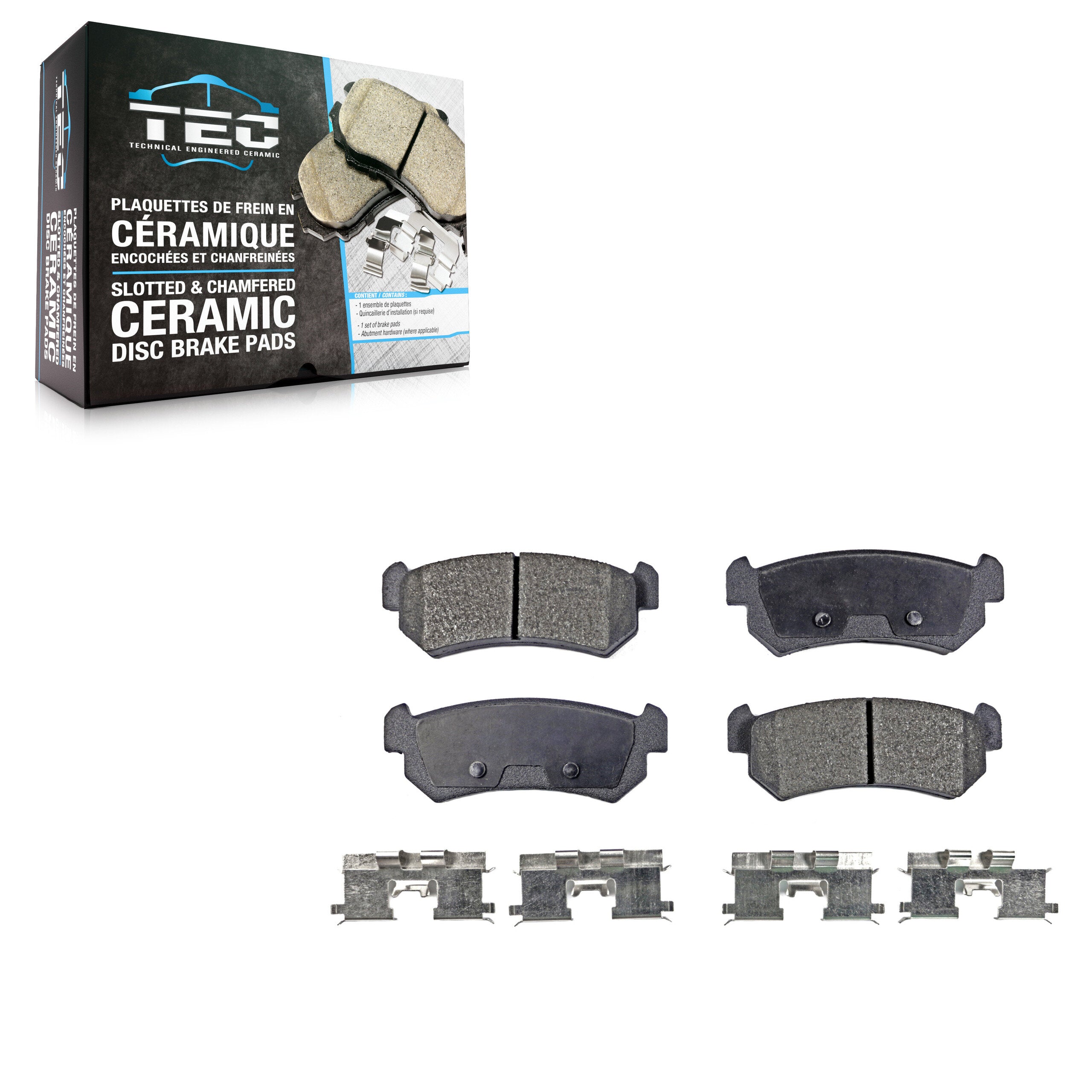 TEC TEC-1036 Disc Brake Pad for 2004-2006 Suzuki Reno, Chevrolet Optra, Suzuki Forenza - Rear