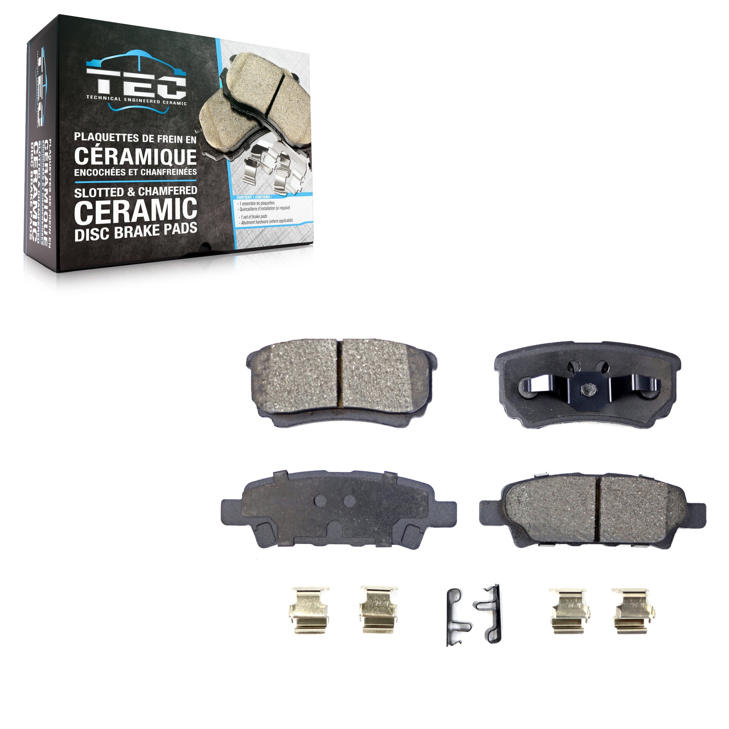 TEC TEC-1037 Disc Brake Pad for 2004-2017 Mitsubishi Lancer, Chrysler 200, Dodge Caliber - Rear