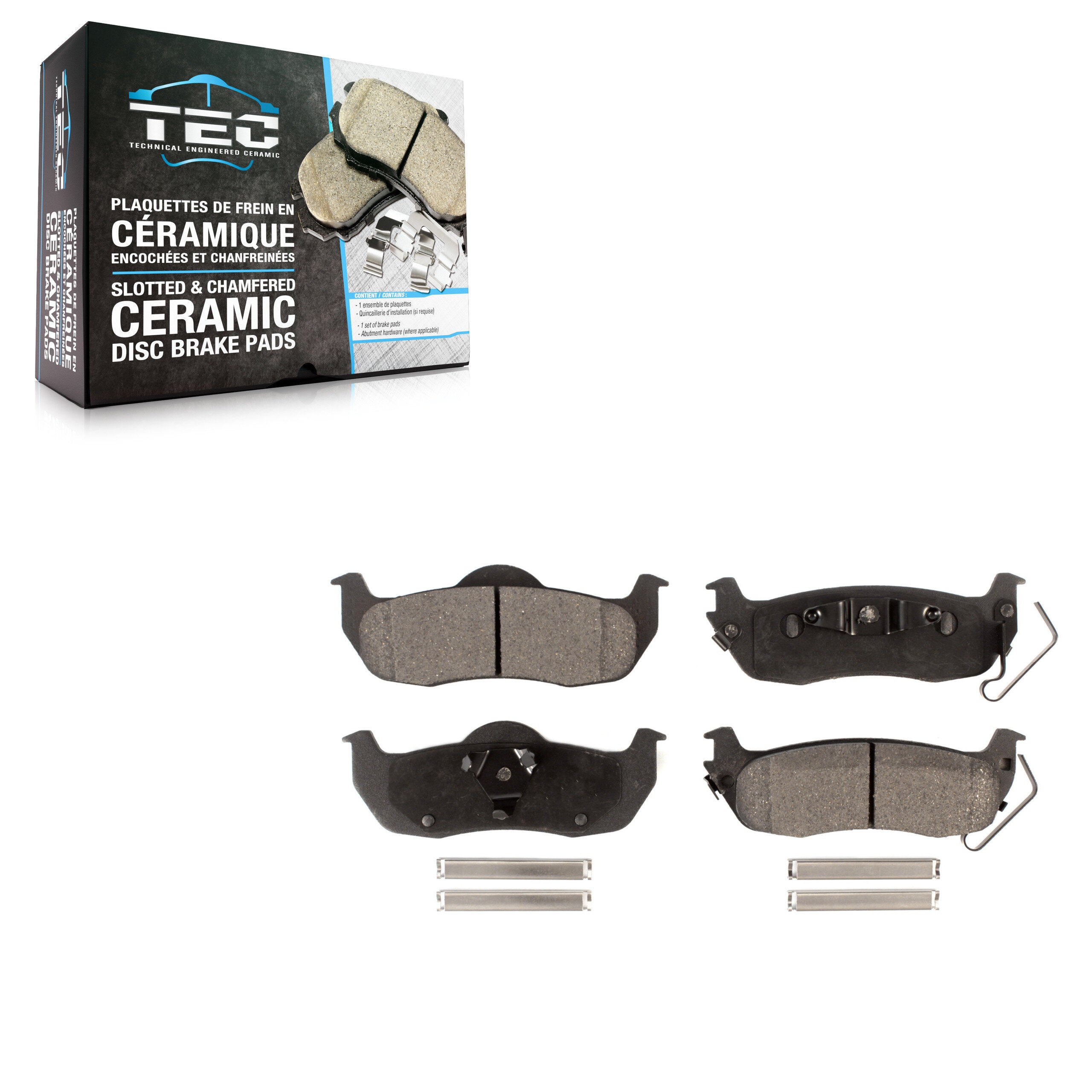 TEC TEC-1041 Disc Brake Pad for 2004-2015 Jeep Grand Cherokee, Jeep Commander, Nissan Armada - Rear