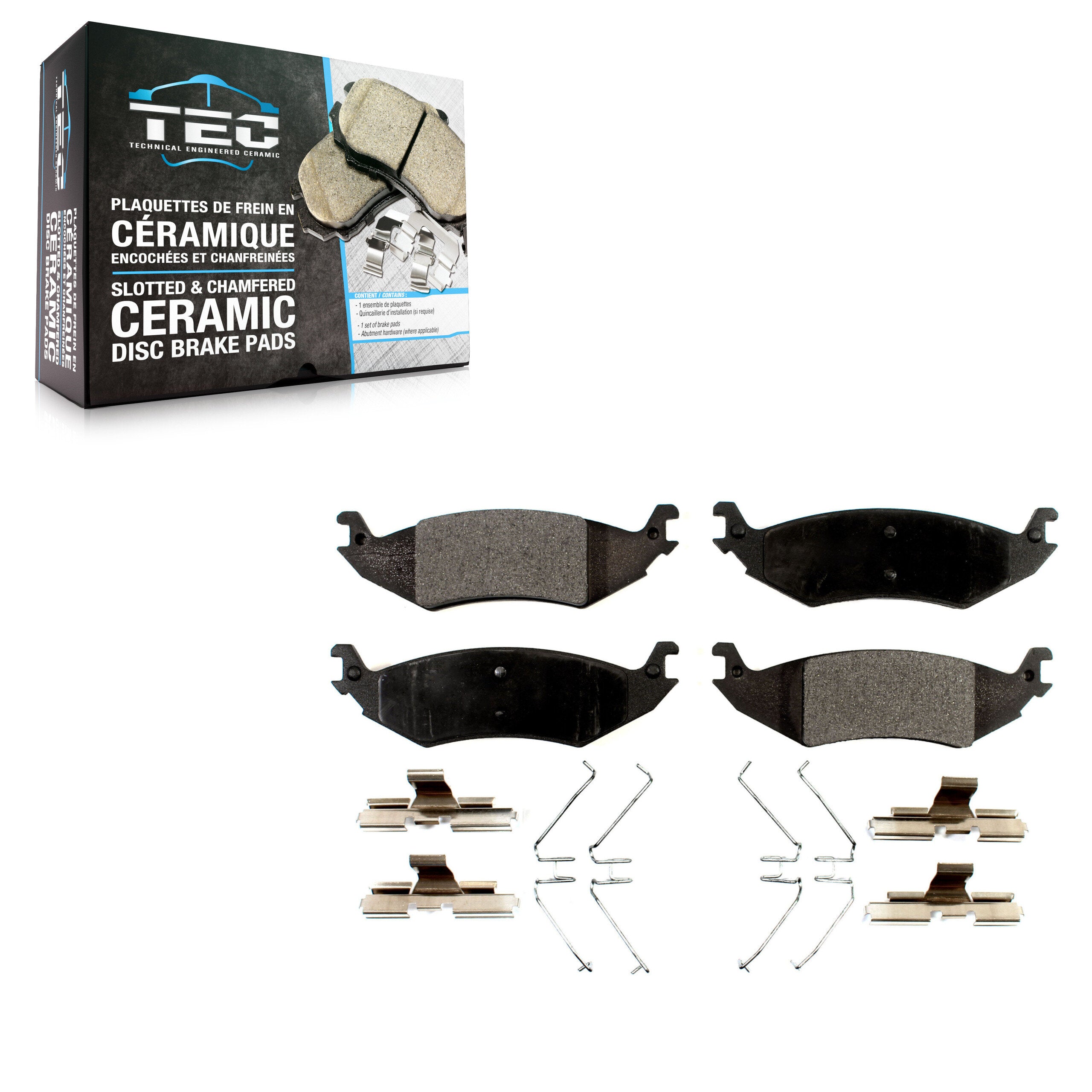 TEC TEC-1046 Disc Brake Pad for 2004-2007 Ford E-150, Ford E-150 Econoline, Ford E-150 Club Wagon - Rear