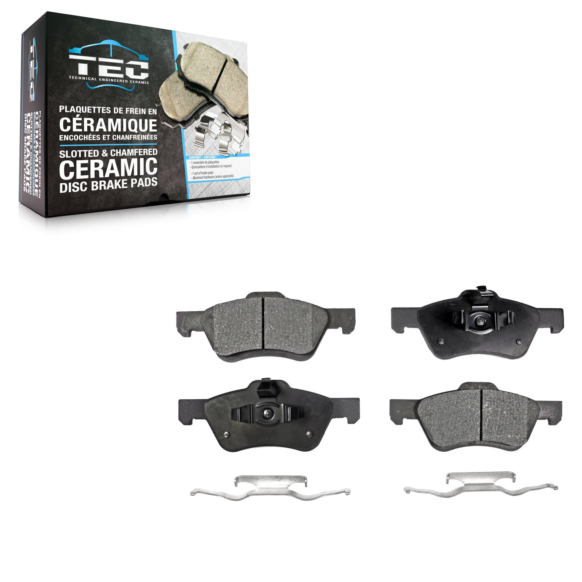 TEC TEC-1047 Disc Brake Pad for 2005-2012 Ford Escape, Mercury Mariner, Mazda Tribute - Front