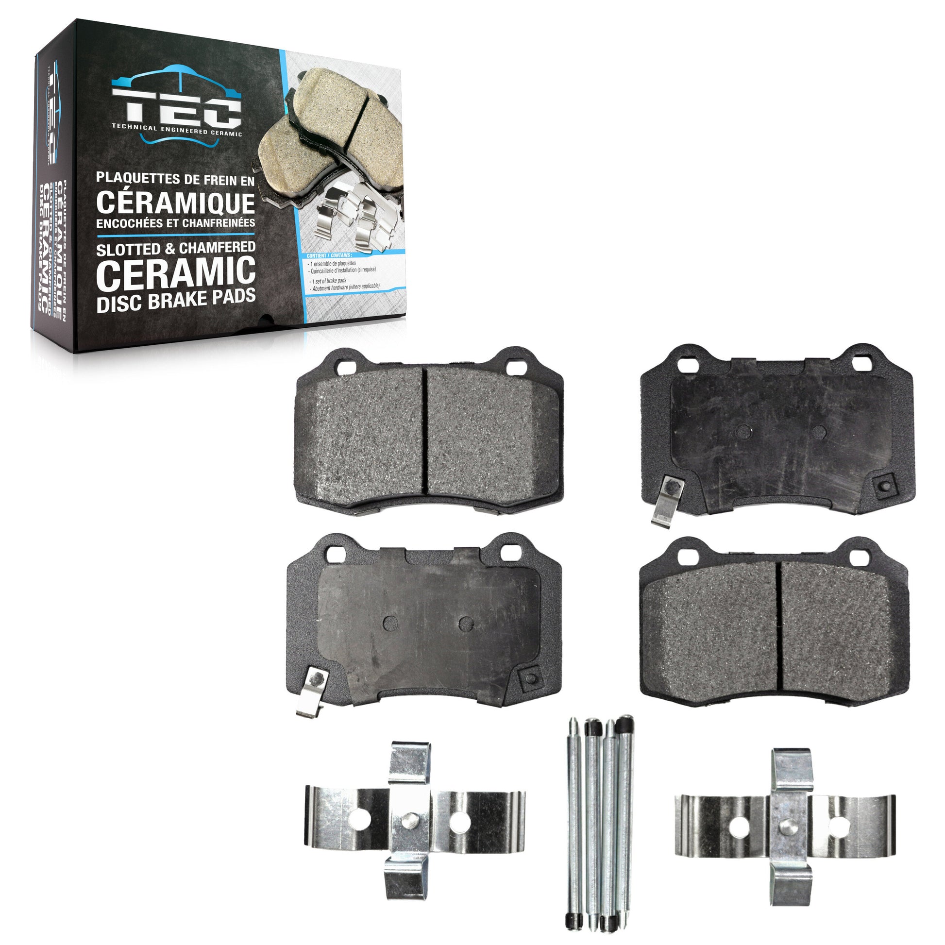 TEC TEC-1053 Disc Brake Pad for 2004-2024 Dodge Challenger, Dodge Charger, Tesla X - Rear