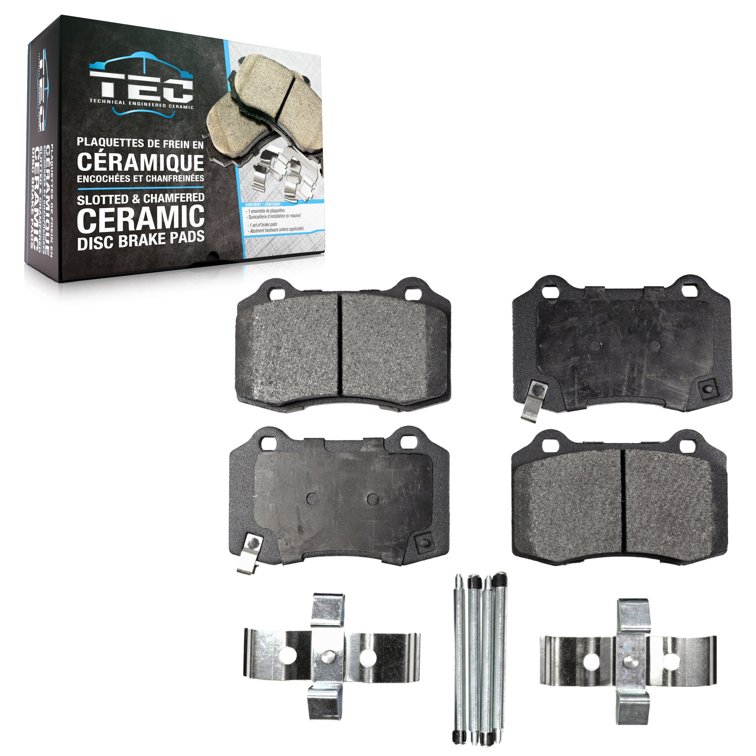 TEC TEC-1053 Disc Brake Pad for 2004-2024 Dodge Challenger, Dodge Charger, Tesla X - Rear