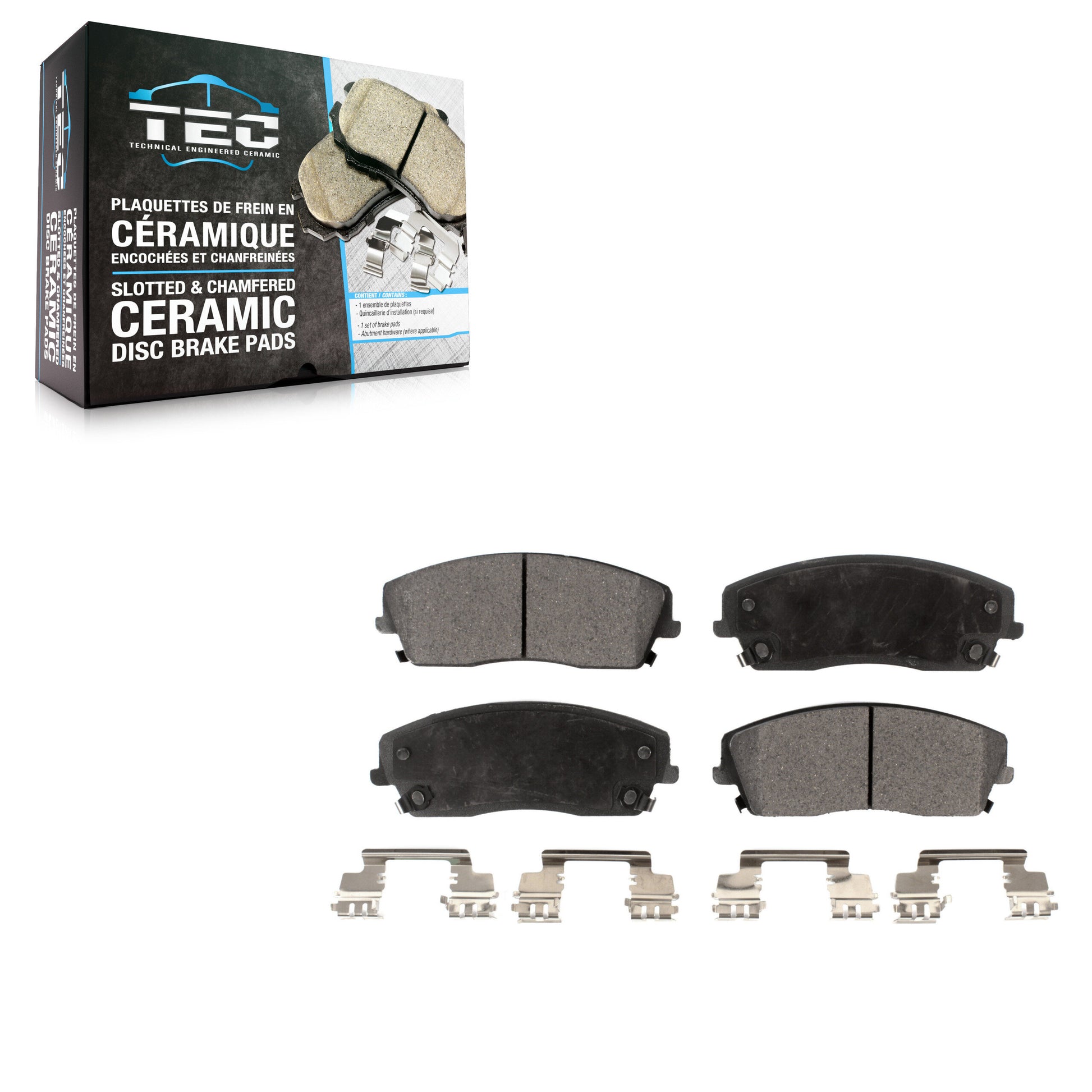 TEC TEC-1056 Disc Brake Pad for 2005-2023 Chrysler 300, Dodge Challenger, Dodge Charger - Front