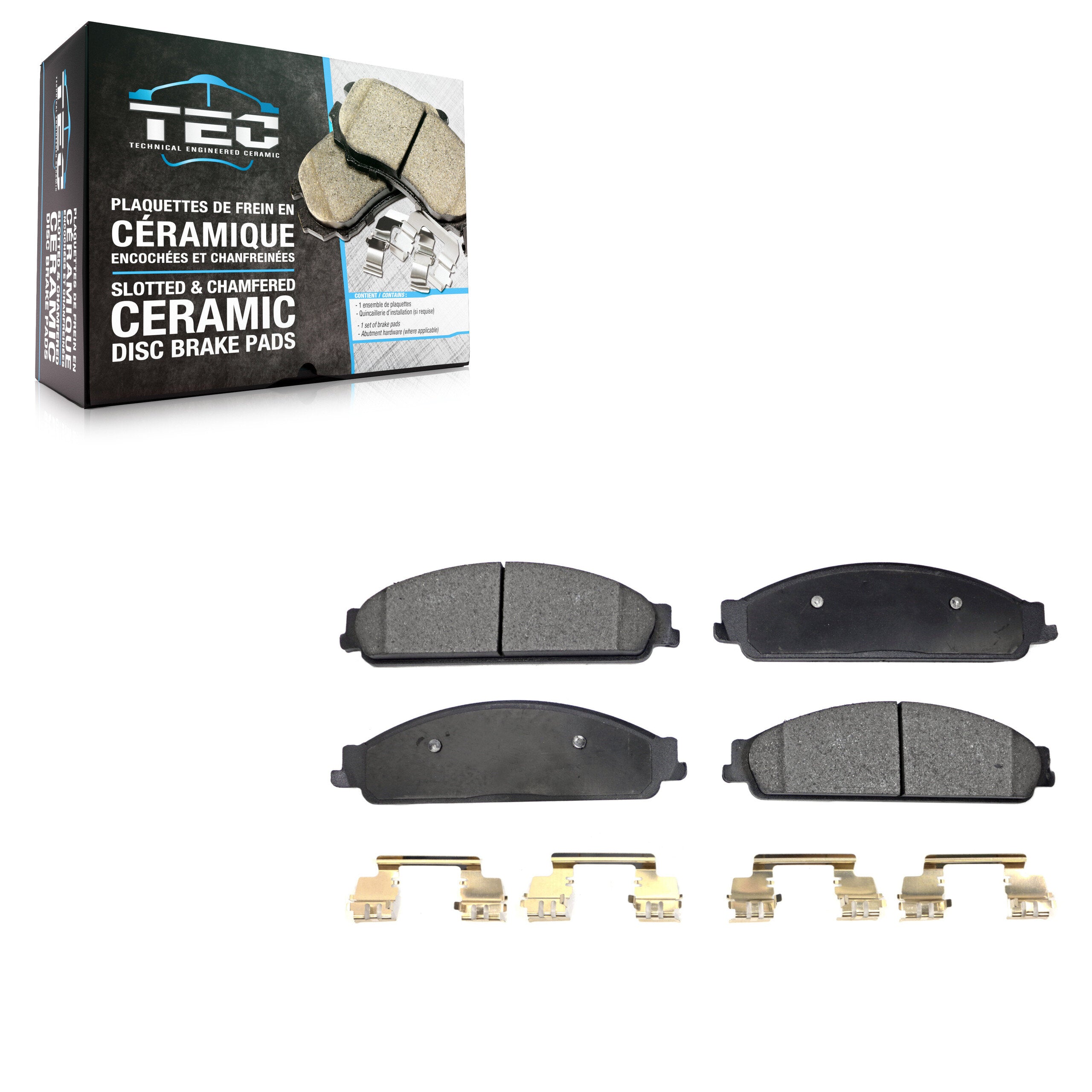 TEC TEC-1070 Disc Brake Pad for 2005-2009 Ford Taurus, Ford Taurus X, Mercury Sable - Front
