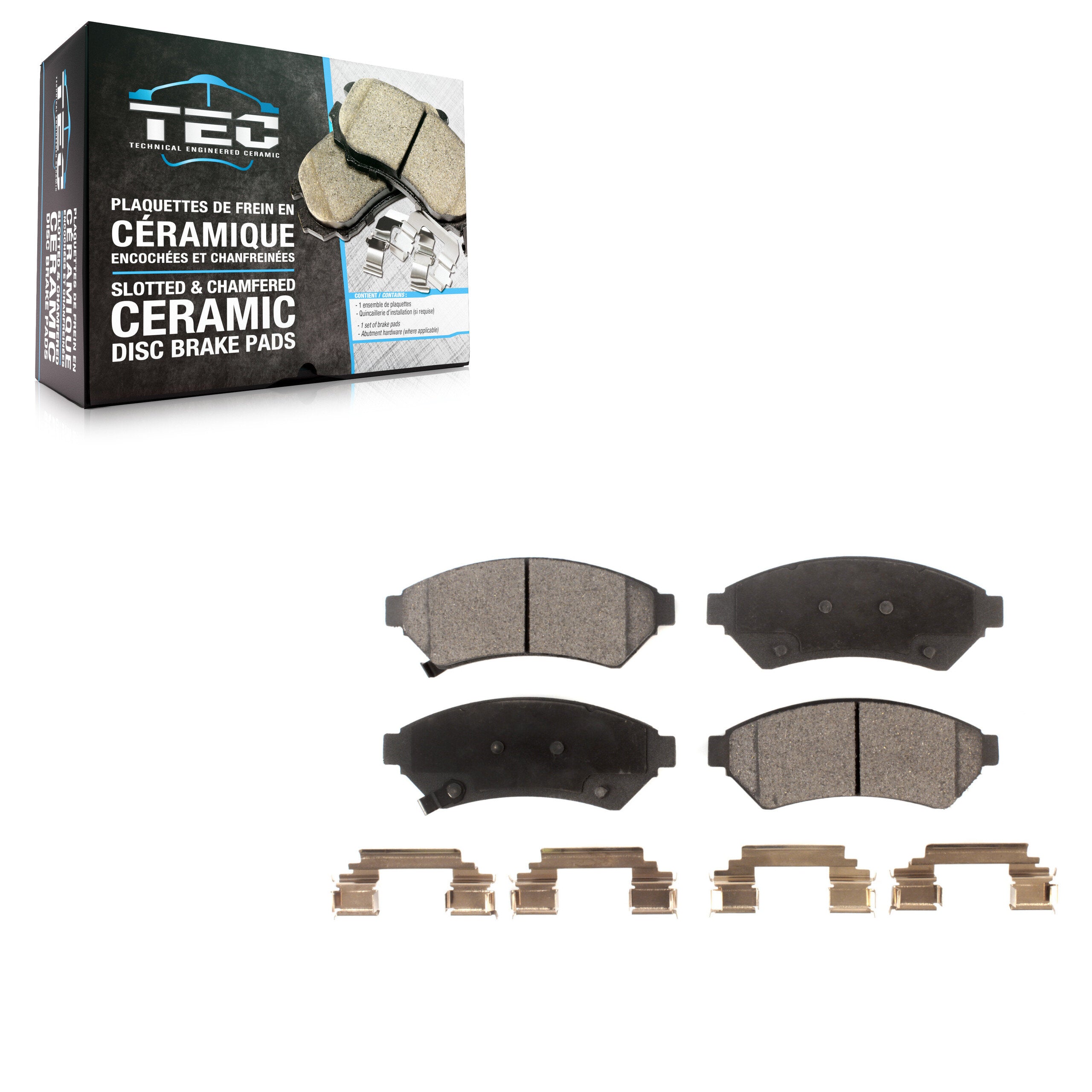 TEC TEC-1075 Disc Brake Pad for 2004-2012 VPG MV-1, Buick Allure, Buick LaCrosse - Front