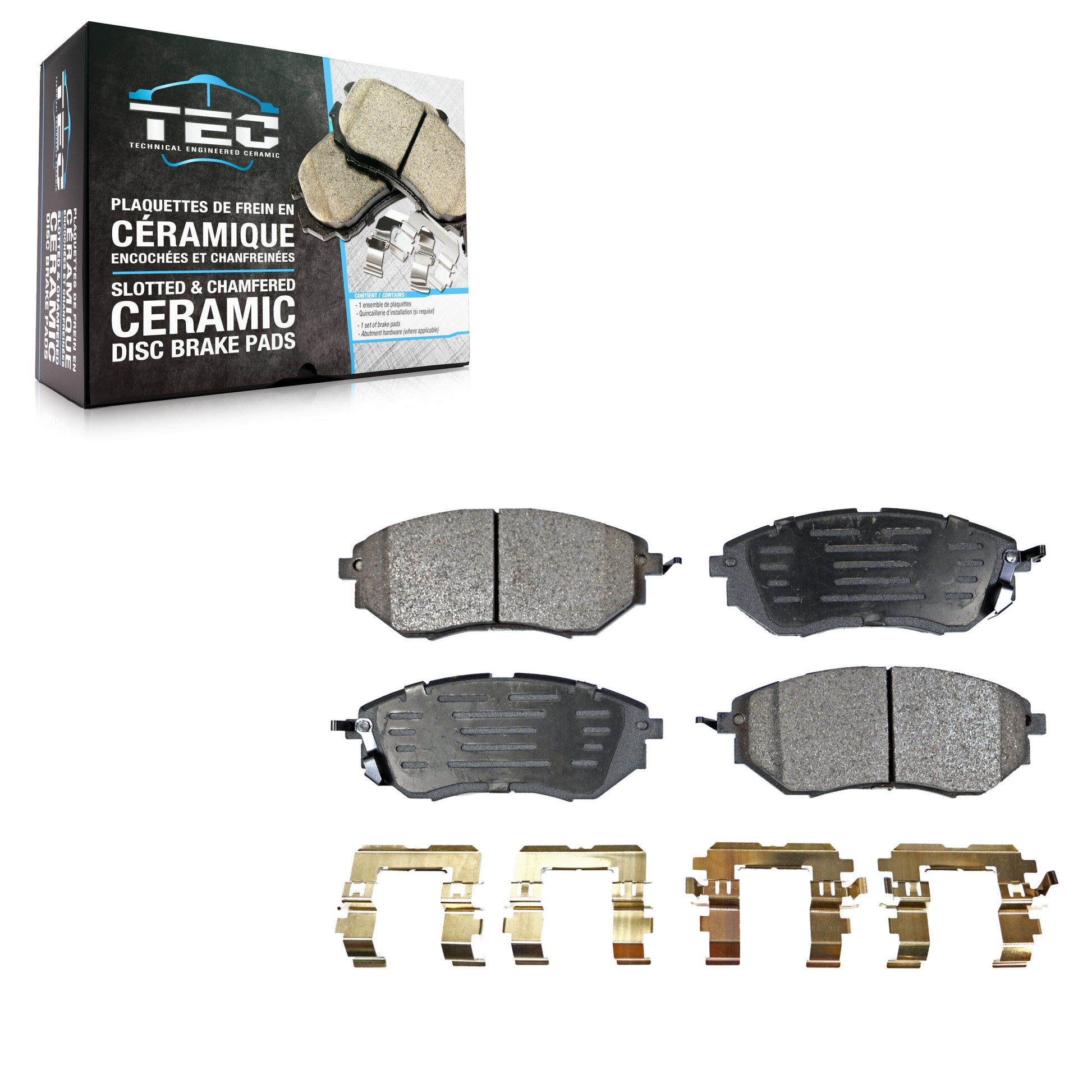 TEC TEC-1078 Disc Brake Pad for 2005-2021 Subaru Legacy, Subaru Outback, Subaru WRX - Front