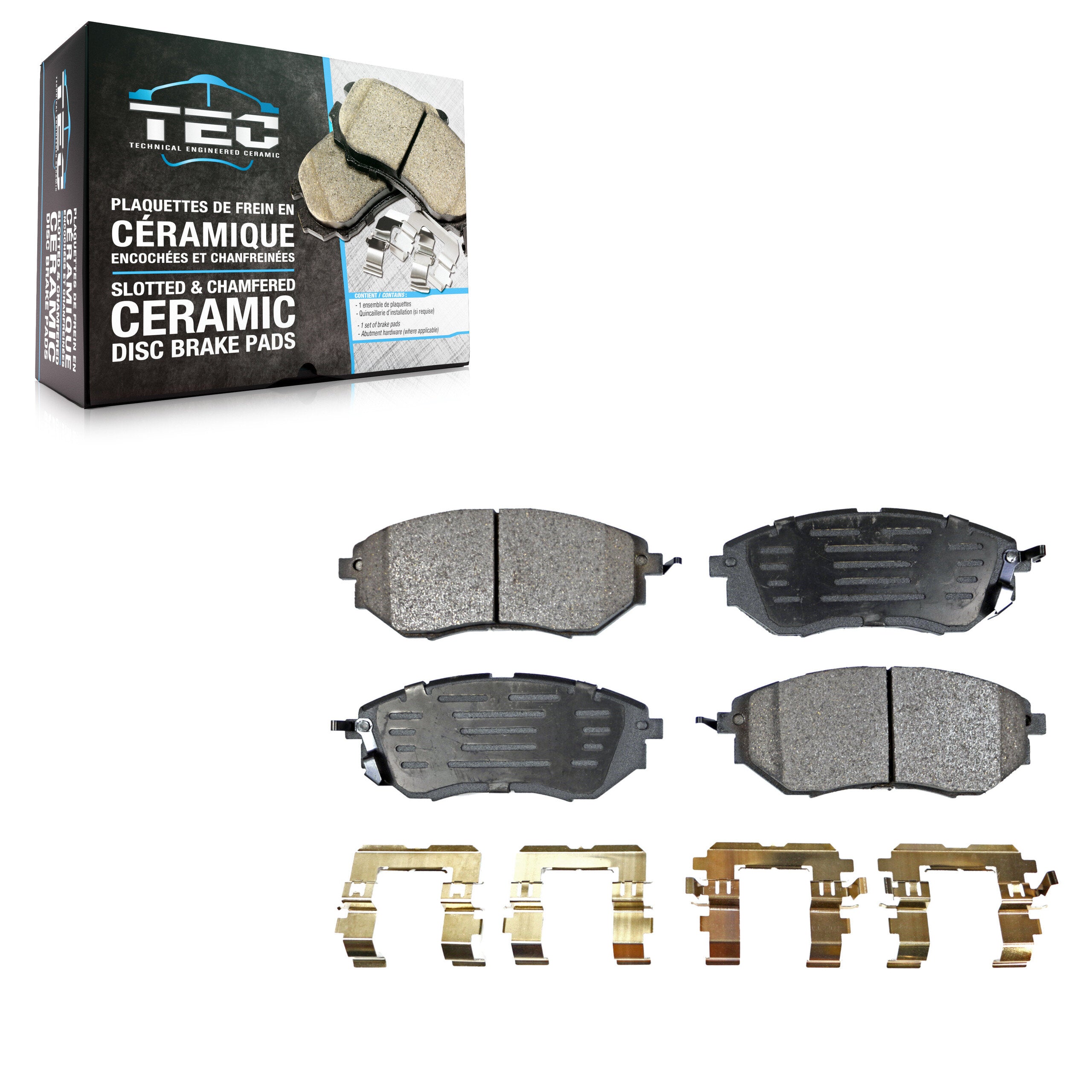 TEC TEC-1078 Disc Brake Pad for 2005-2021 Subaru Legacy, Subaru Outback, Subaru WRX - Front