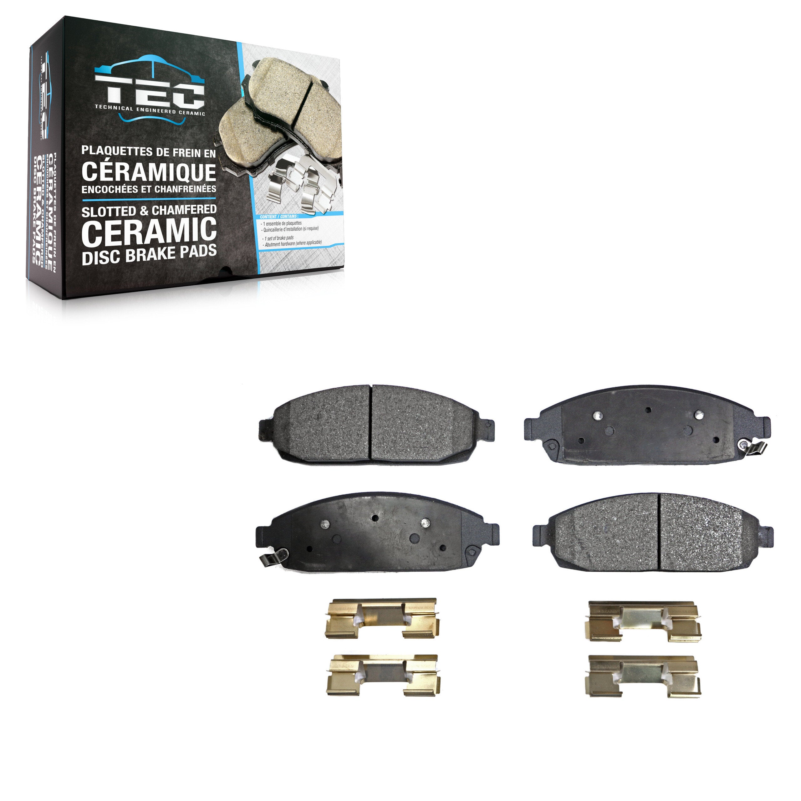 TEC TEC-1080 Disc Brake Pad for 2005-2010 Jeep Grand Cherokee, Jeep Commander - Front