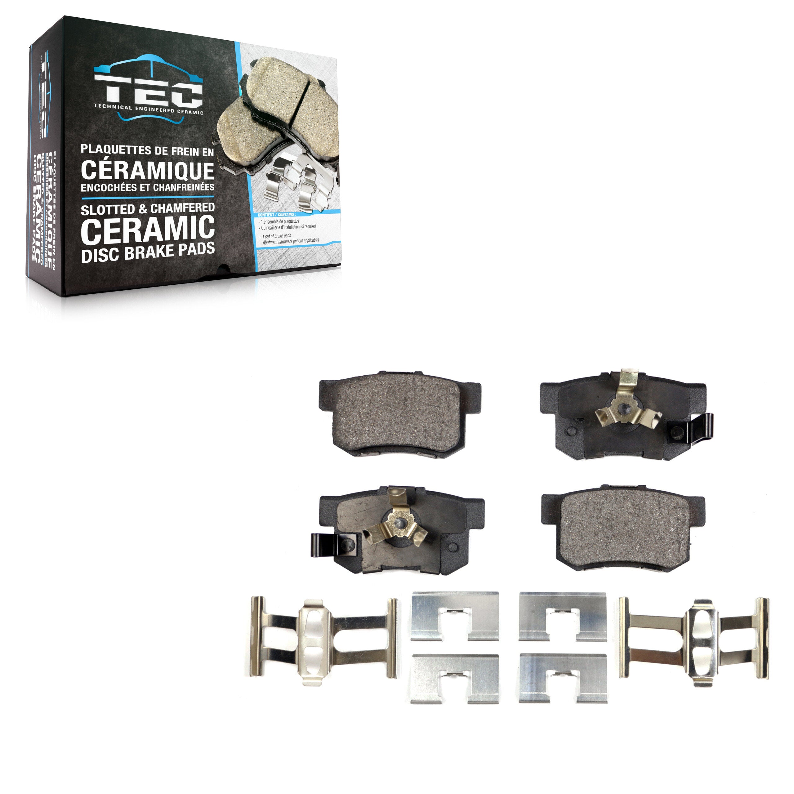 TEC TEC-1086 Disc Brake Pad for 2005-2018 Acura RDX, Honda Crosstour, Honda Accord Crosstour - Rear