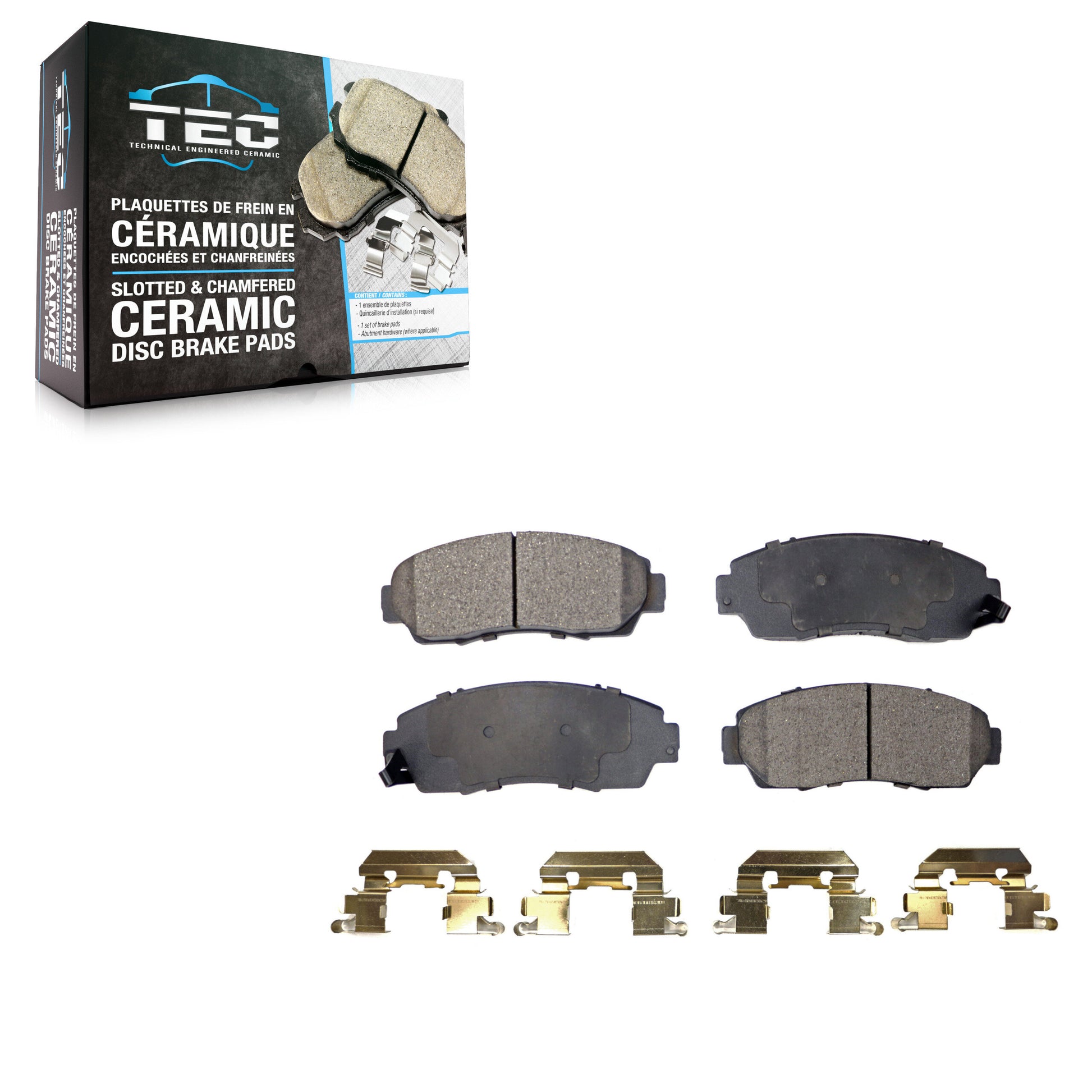 TEC TEC-1089 Disc Brake Pad for 2005-2012 Honda Crosstour, Honda Accord Crosstour, Acura RDX - Front