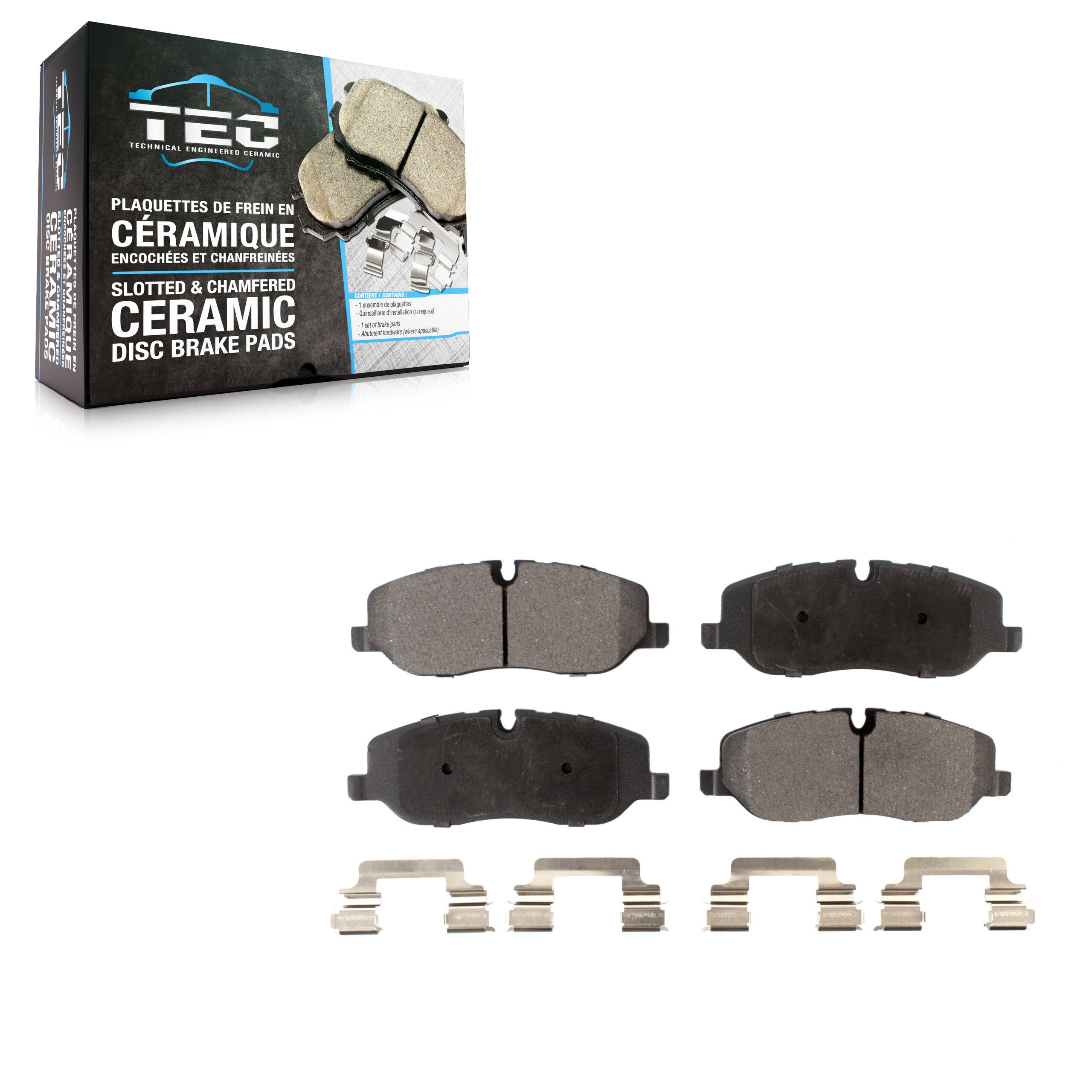 TEC TEC-1098 Disc Brake Pad for 2005-2009 Land Rover Range Rover Sport, Land Rover Range Rover, Land Rover LR3 - Front