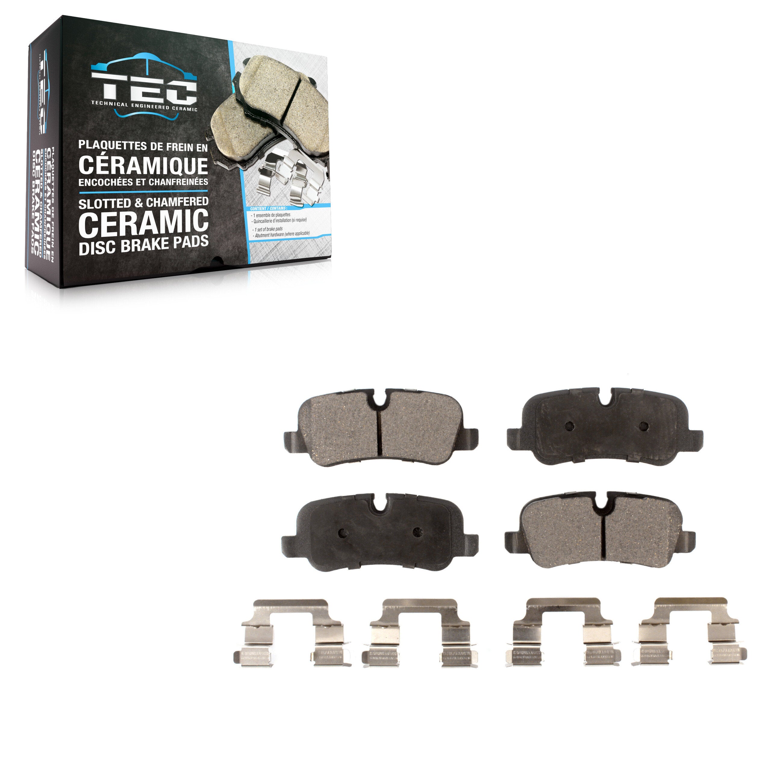 TEC TEC-1099 Disc Brake Pad for 2005-2016 Land Rover LR4, Land Rover Range Rover, Land Rover Range Rover Sport - Rear
