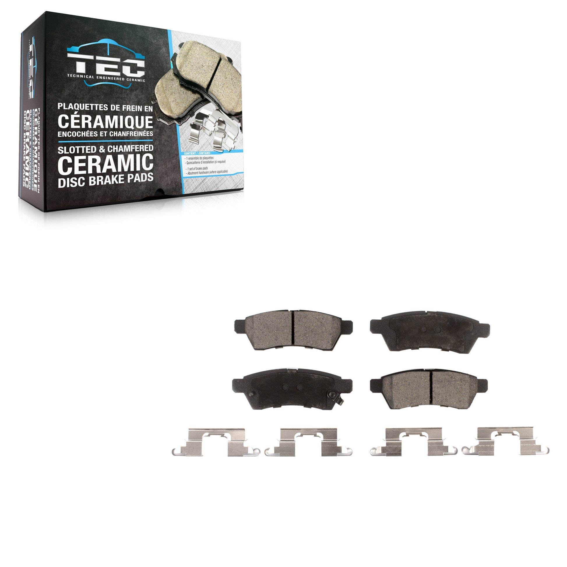 TEC TEC-1100 Disc Brake Pad for 2005-2023 Suzuki Equator, Nissan Xterra, Nissan Frontier - Rear