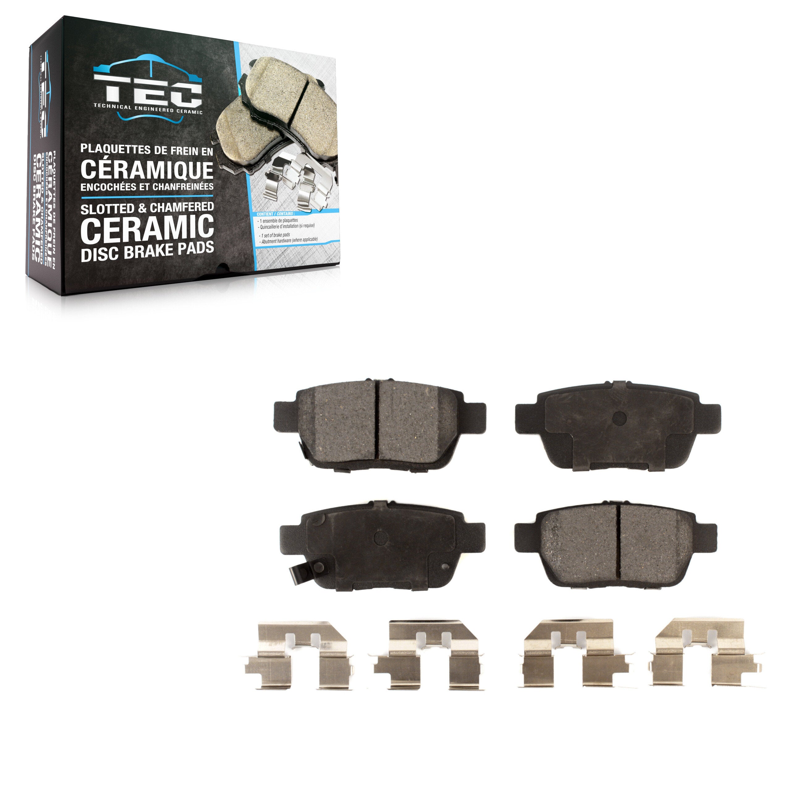 TEC TEC-1103 Disc Brake Pad for 2006-2014 Acura TL, Honda Ridgeline - Rear