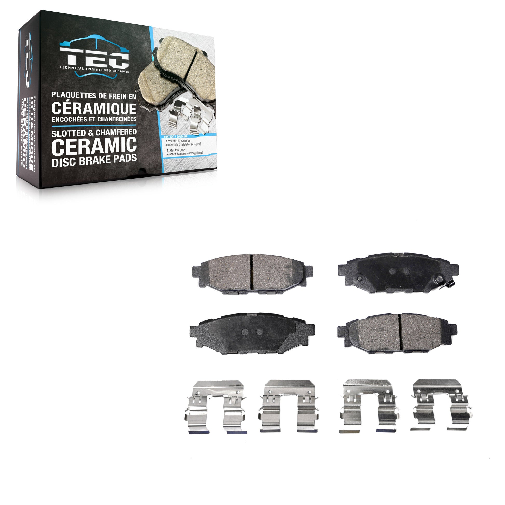TEC TEC-1114 Disc Brake Pad for 2005-2023 Subaru Crosstrek, Subaru BRZ, Subaru WRX - Rear