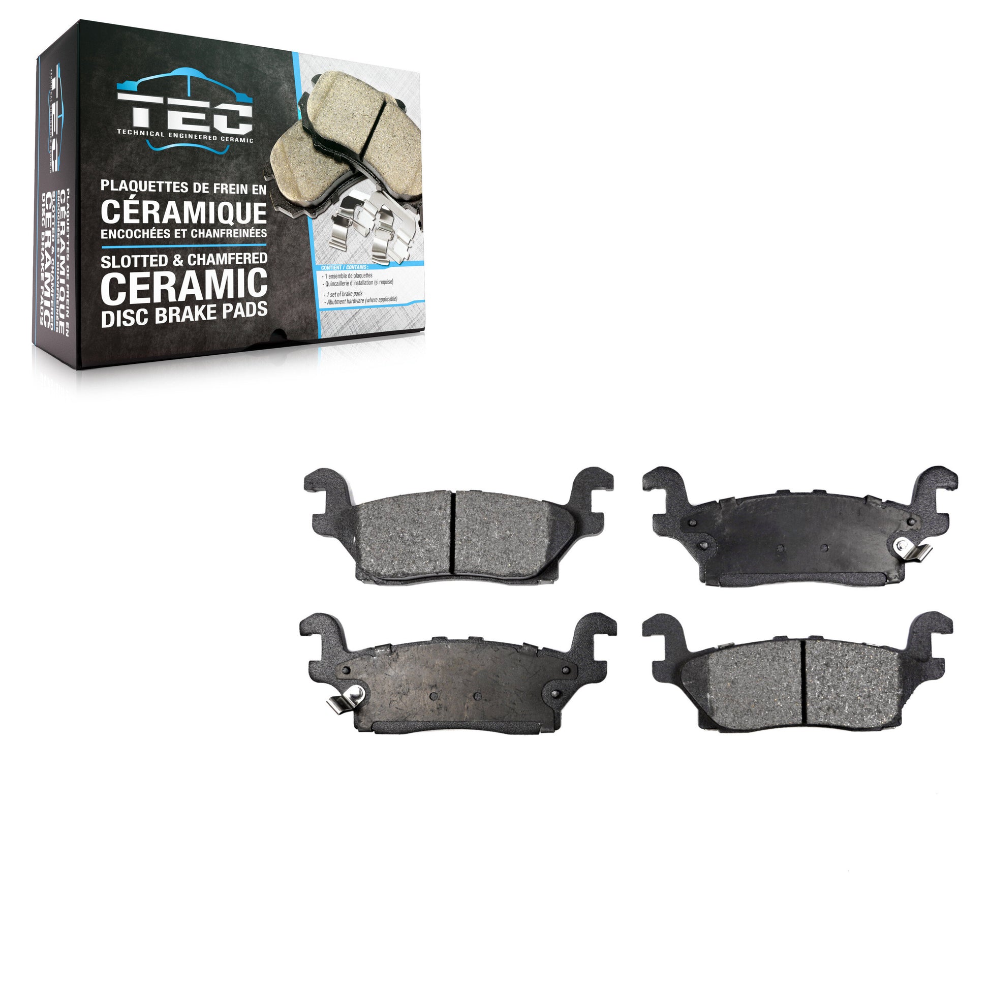 TEC TEC-1120 Disc Brake Pad for 2006-2010 Hummer H3T, Hummer H3 - Rear