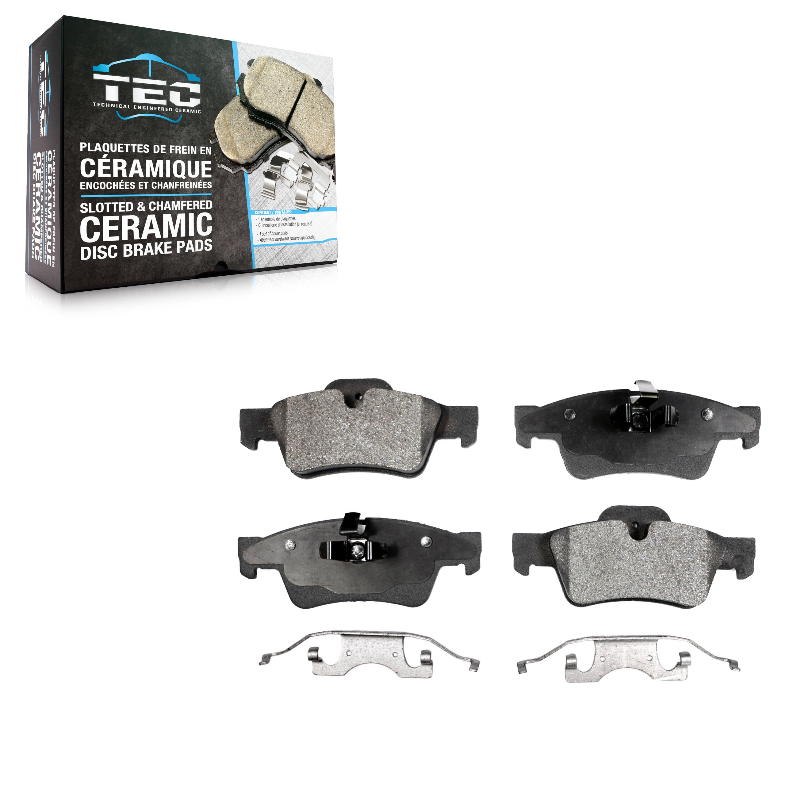 TEC TEC-1122 Disc Brake Pad for 2005-2018 Mercedes-Benz G65 AMG, Mercedes-Benz G63 AMG, Mercedes-Benz ML350 - Rear