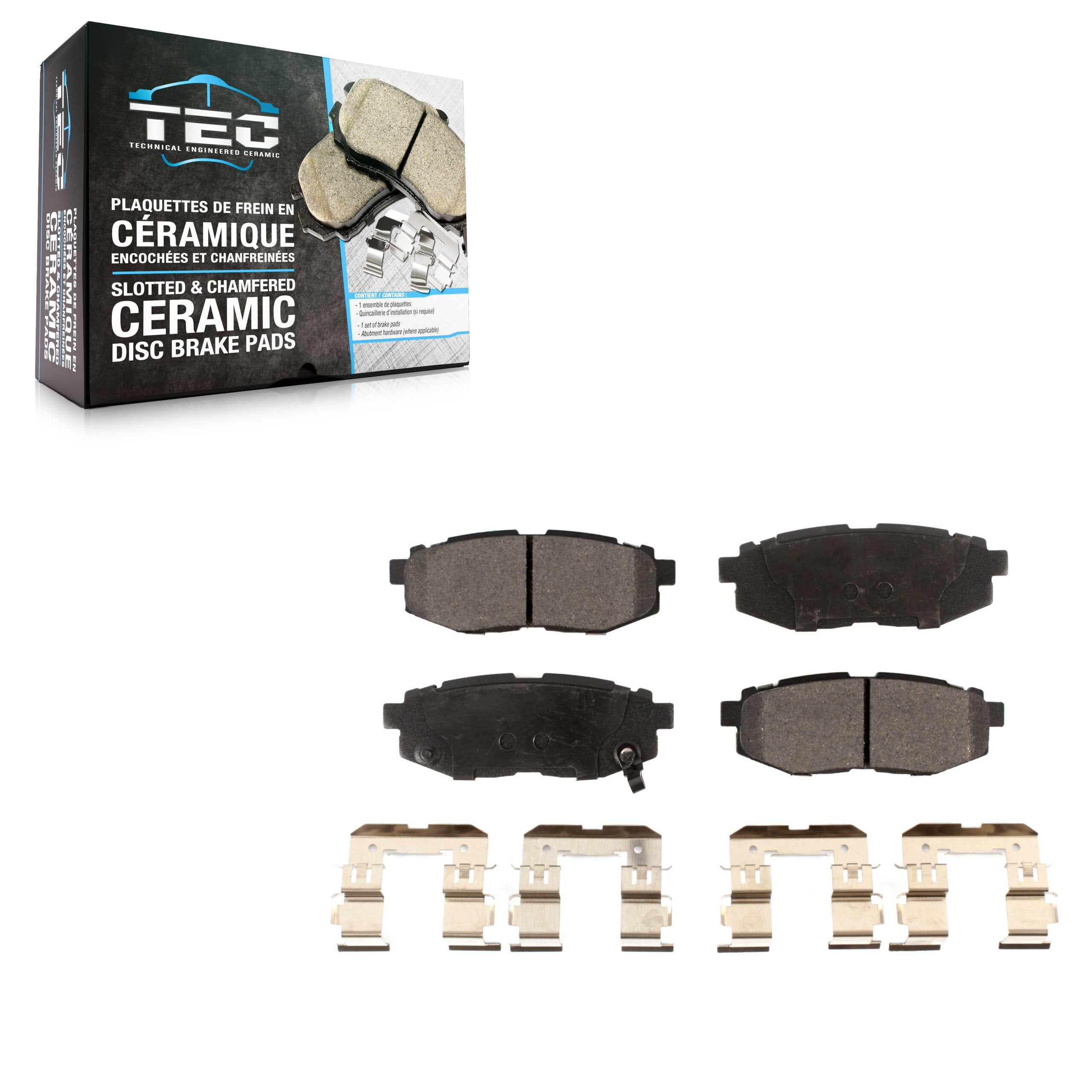 TEC TEC-1124 Disc Brake Pad for 2006-2024 Subaru BRZ, Subaru WRX, Toyota GR86 - Rear