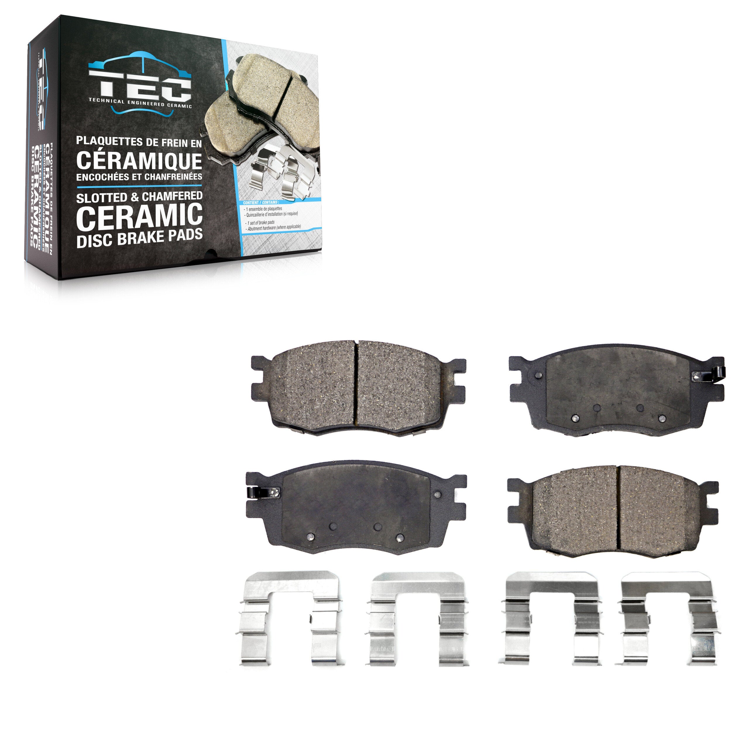 TEC TEC-1156 Disc Brake Pad for 2006-2011 Hyundai Accent, Kia Rio, Kia Rio5 - Front