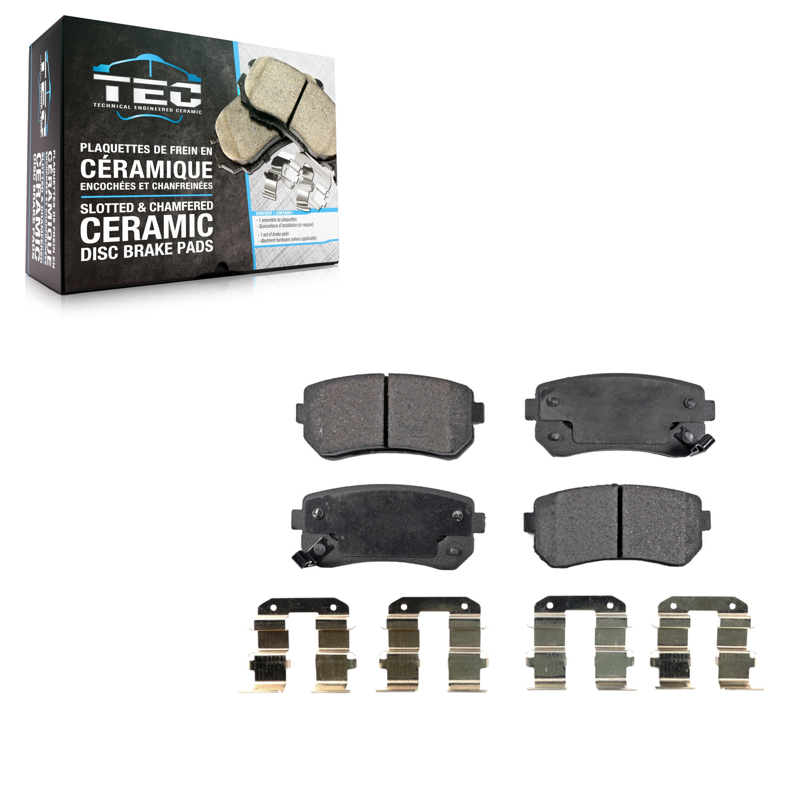TEC TEC-1157 Disc Brake Pad for 2006-2017 Hyundai Tucson, Hyundai Sonata, Kia Cadenza - Rear