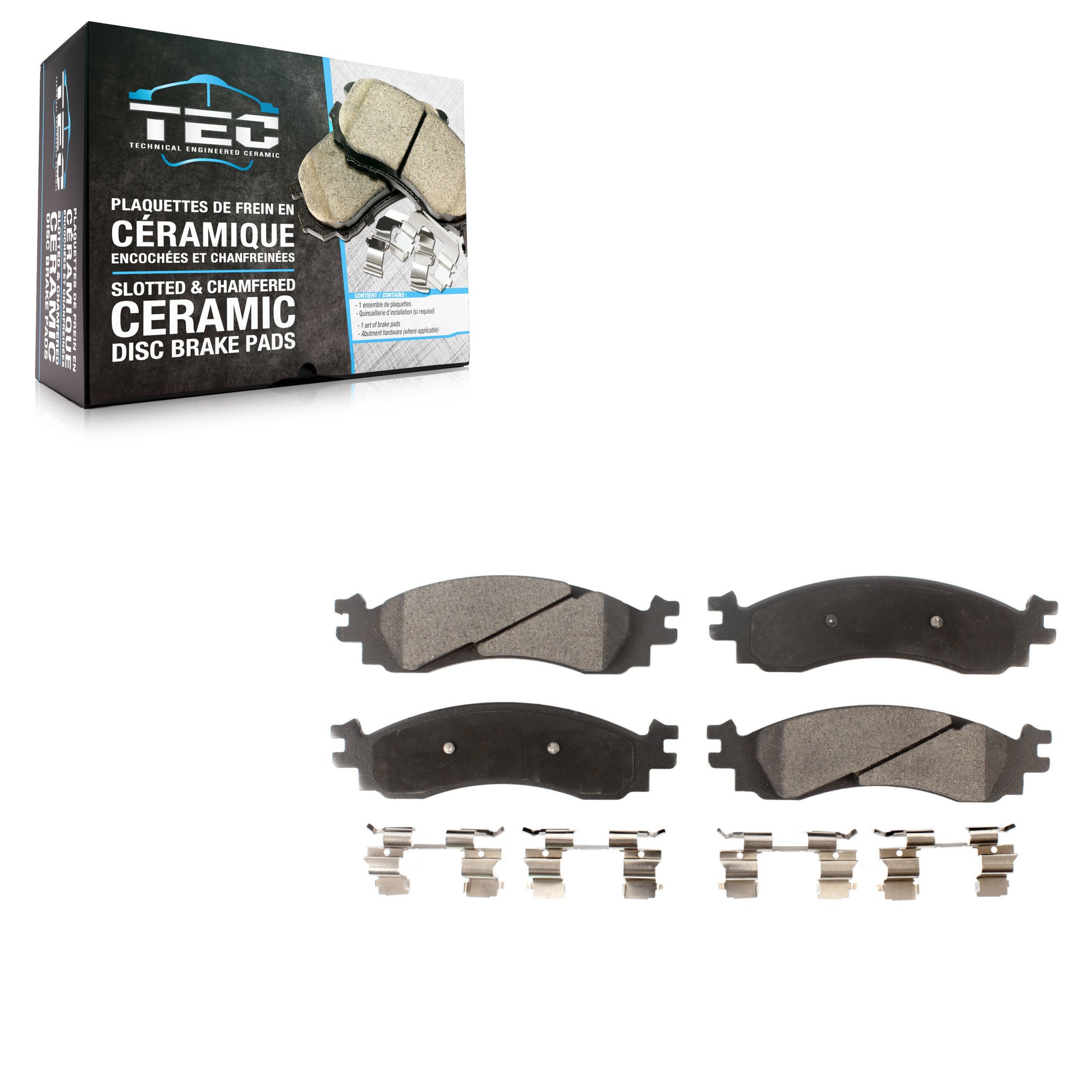 TEC TEC-1158 Disc Brake Pad for 2006-2012 Ford Taurus, Ford Explorer Sport Trac, Ford Explorer - Front