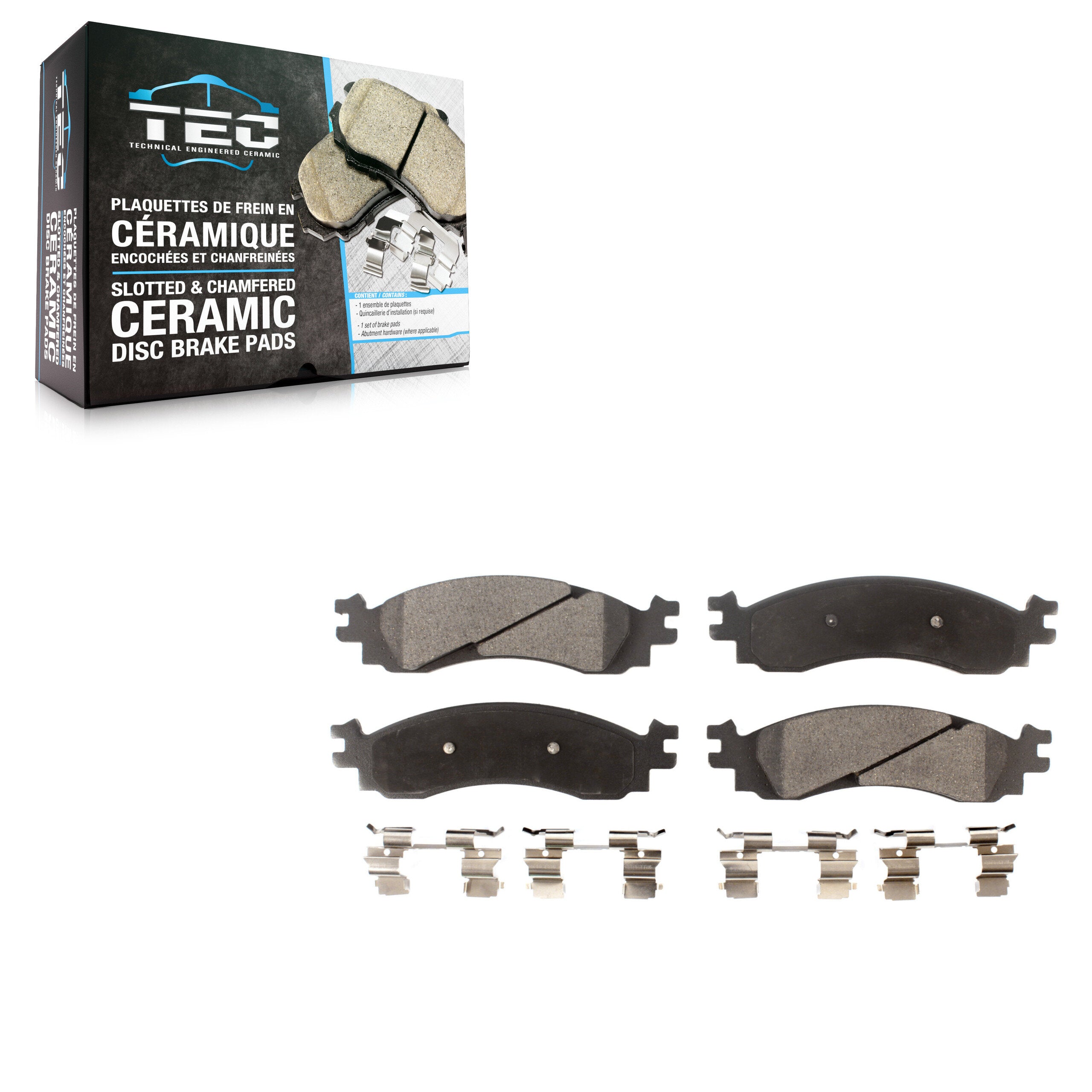 TEC TEC-1158 Disc Brake Pad for 2006-2012 Ford Taurus, Ford Explorer Sport Trac, Ford Explorer - Front