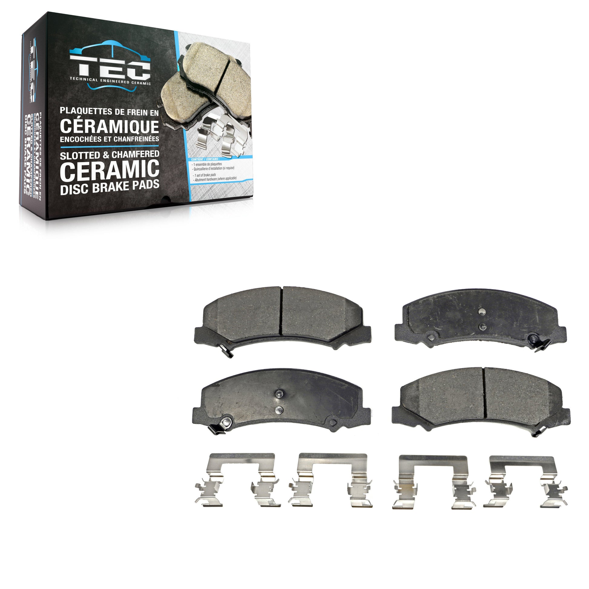 TEC TEC-1159 Disc Brake Pad for 2006-2016 Chevrolet Impala Limited, Buick Allure, Buick LaCrosse - Front