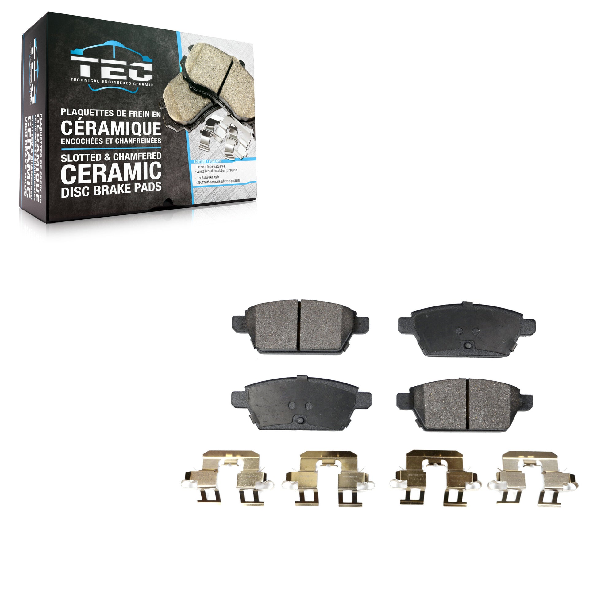 TEC TEC-1161 Disc Brake Pad for 2006-2013 Lincoln MKZ, Ford Fusion, Lincoln Zephyr - Rear