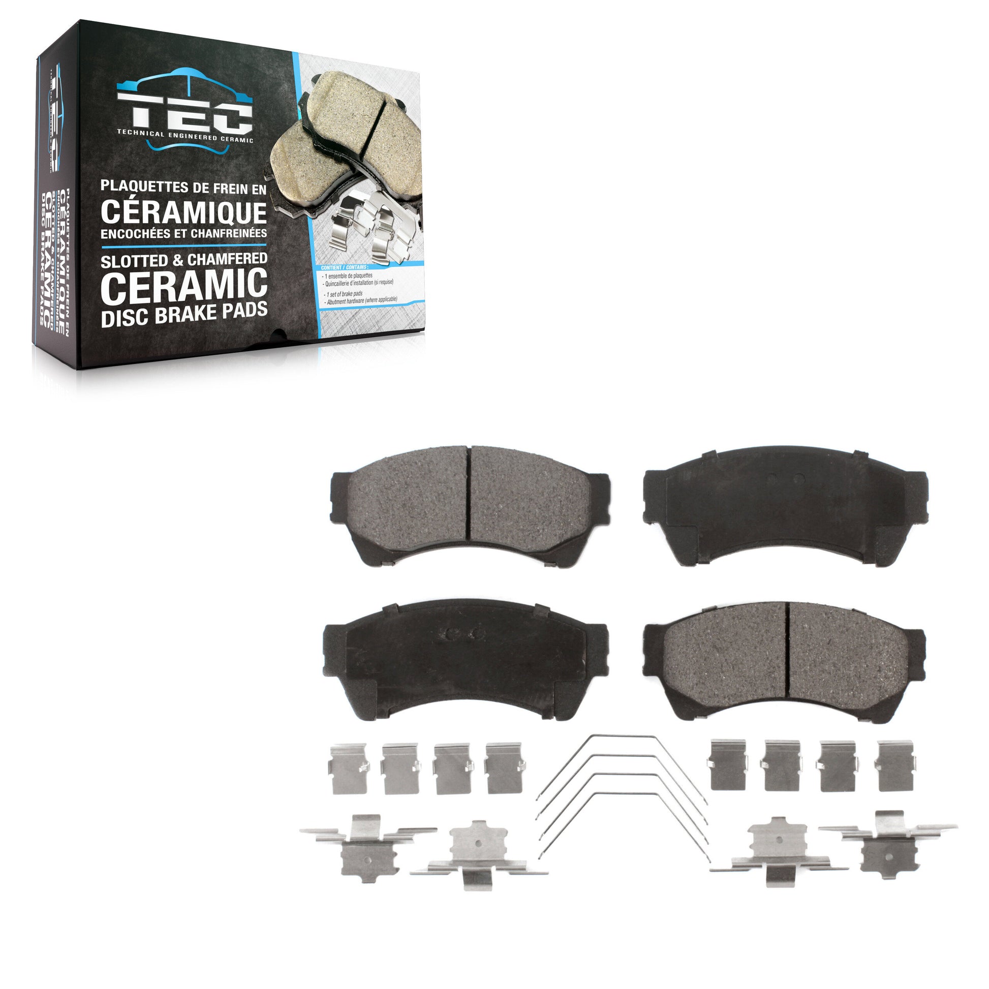 TEC TEC-1164 Disc Brake Pad for 2006-2013 Mazda 6, Lincoln MKZ, Ford Fusion - Front