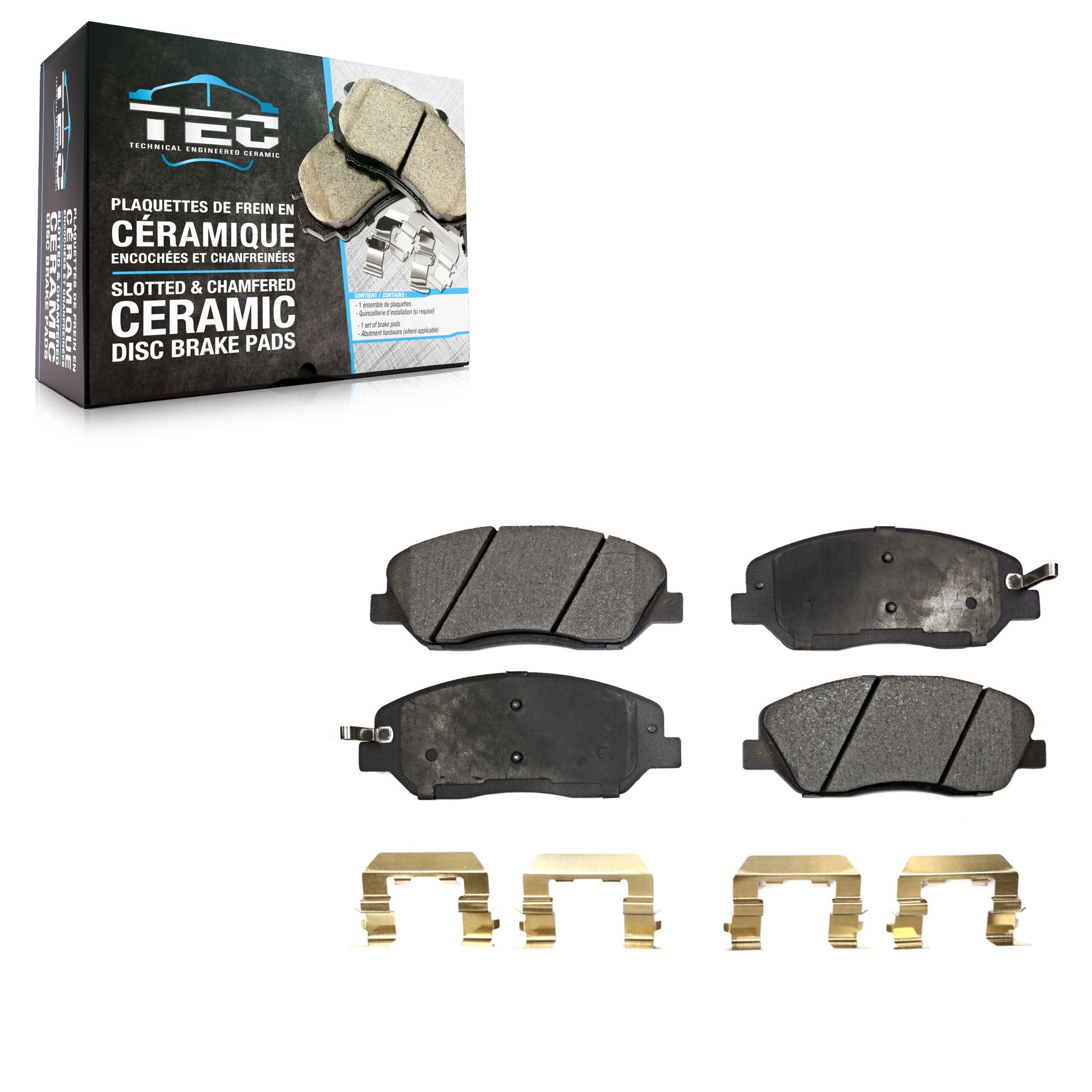 TEC TEC-1202 Disc Brake Pad for 2006-2016 Kia Sedona, Hyundai Santa Fe, Hyundai Santa Fe XL - Front