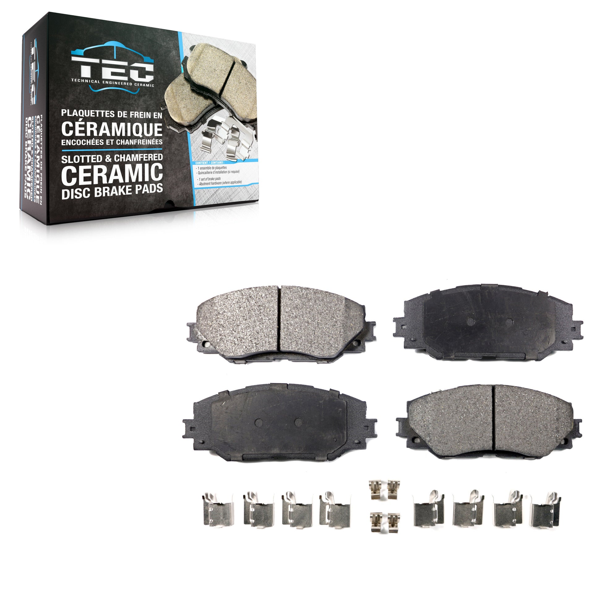 TEC TEC-1210 Disc Brake Pad for 2006-2019 Toyota Corolla, Toyota Matrix, Toyota RAV4 - Front
