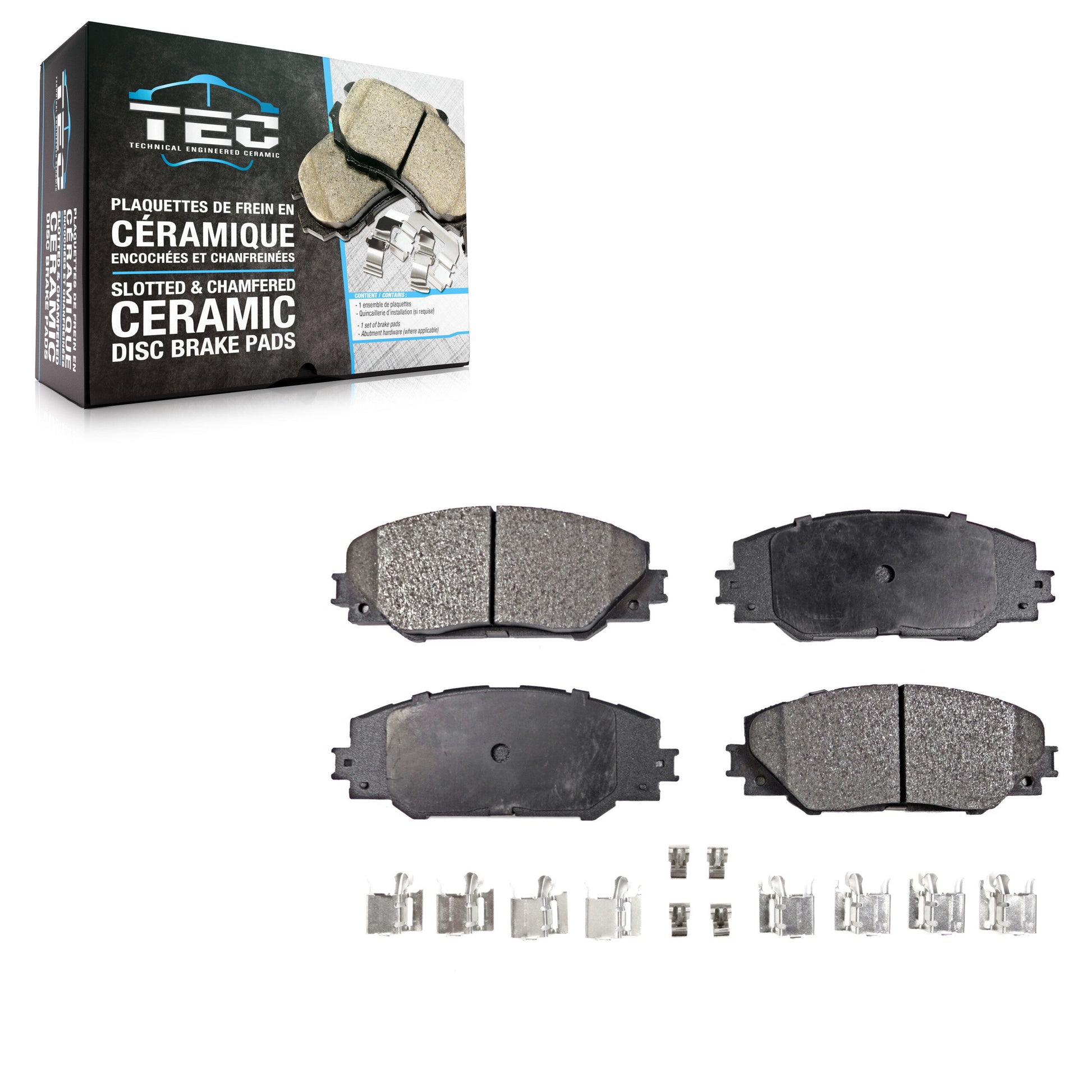 TEC TEC-1211 Disc Brake Pad for 2006-2020 Toyota RAV4, Toyota Corolla iM, Scion iM - Front