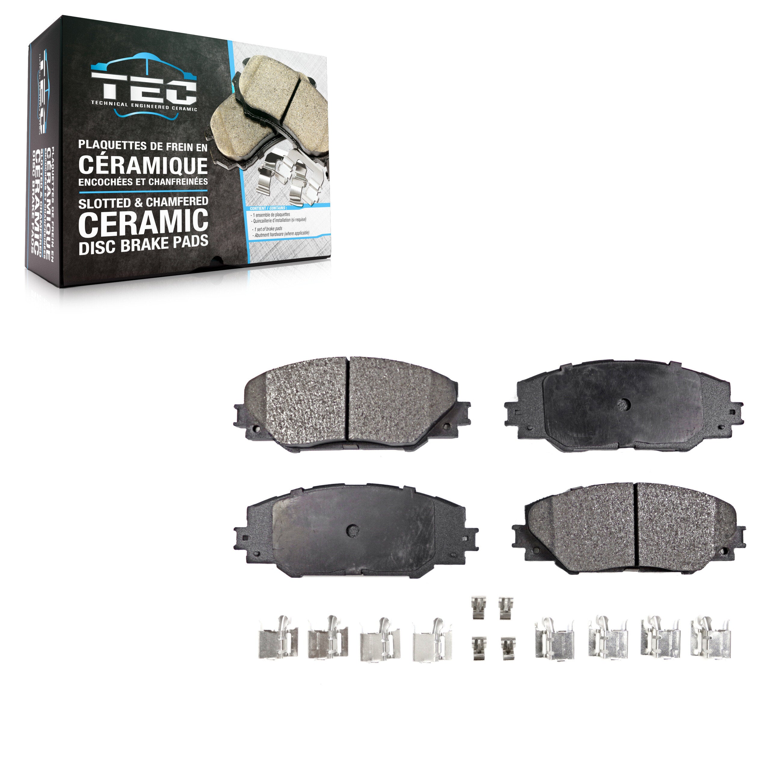 TEC TEC-1211 Disc Brake Pad for 2006-2020 Toyota RAV4, Toyota Corolla iM, Scion iM - Front