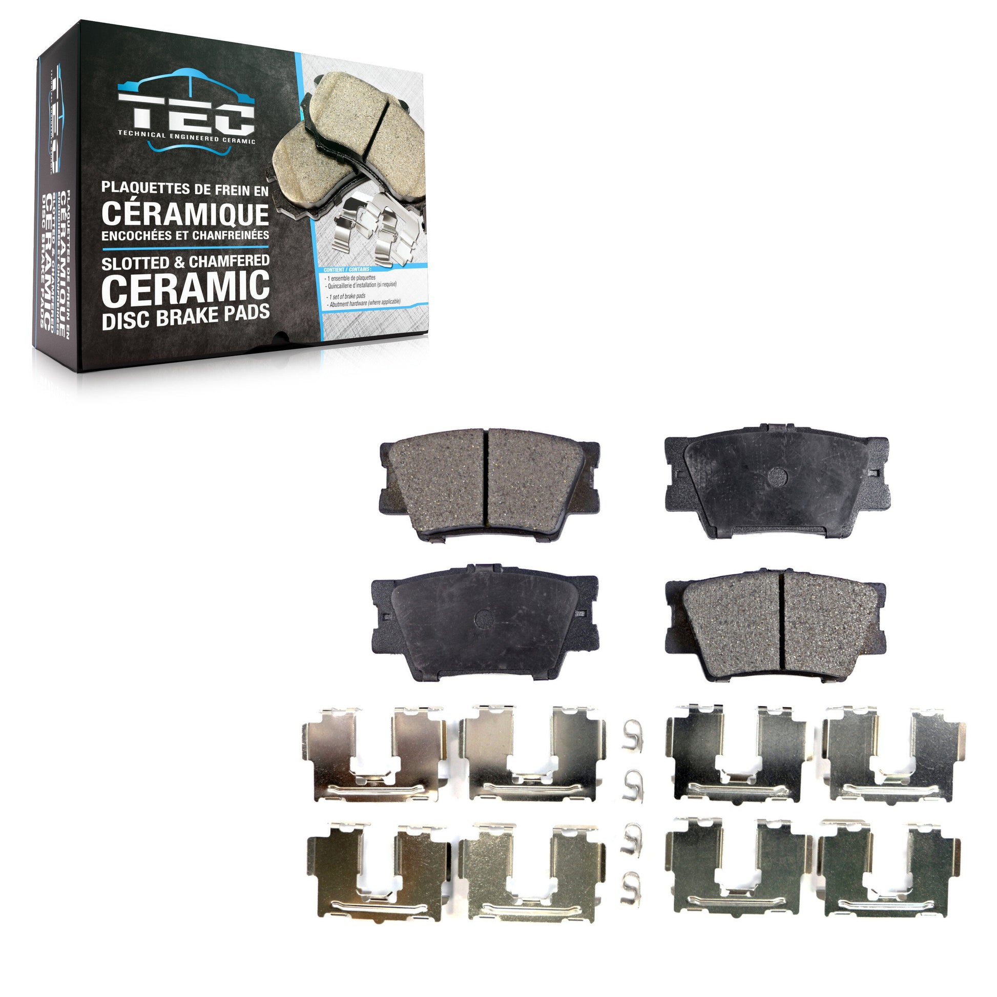 TEC TEC-1212 Disc Brake Pad for 2006-2024 Toyota Camry, Lexus ES300h, Toyota Matrix - Rear